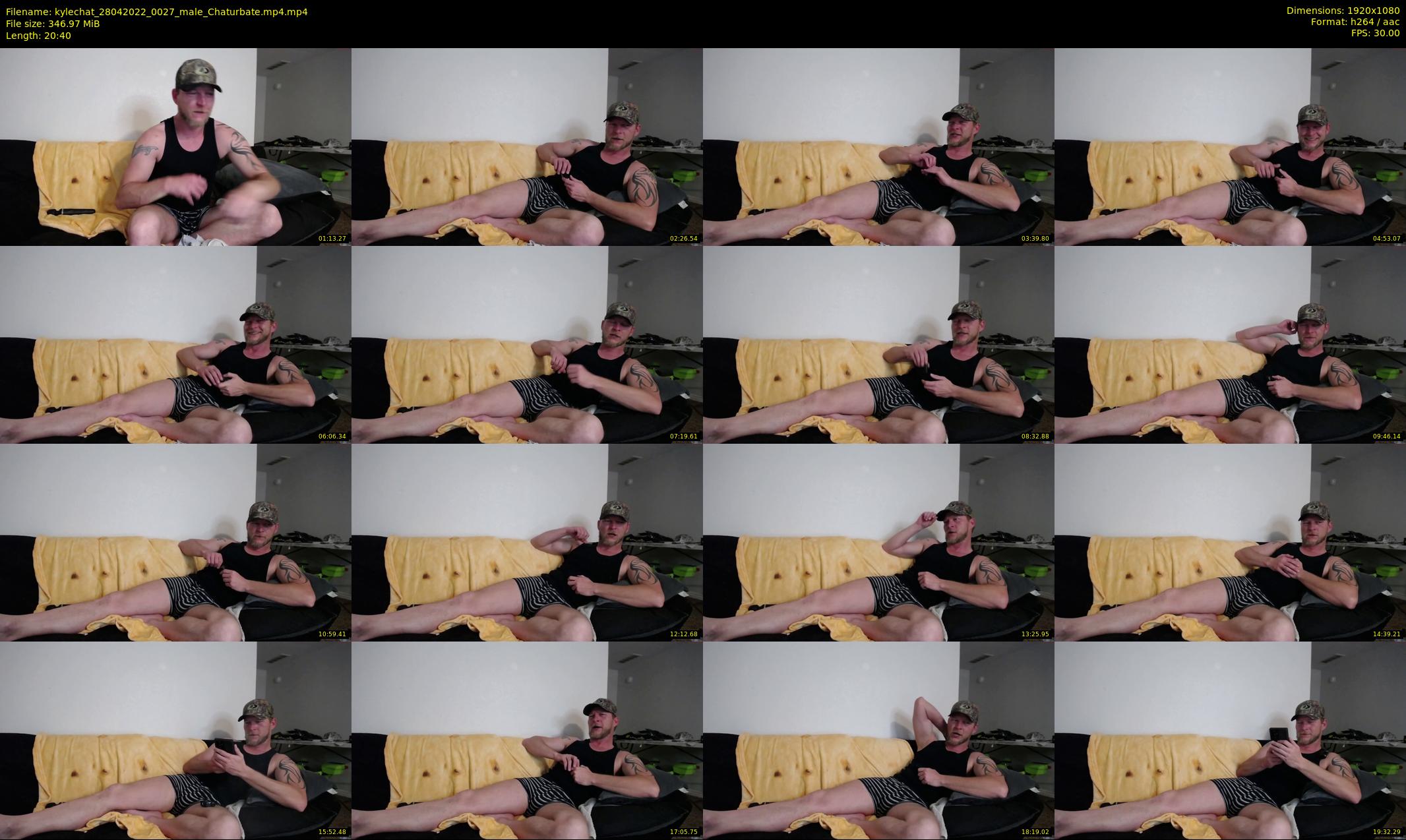 kylechat — 21 minute Chaturbate male cam show recording, 1080p, Apr 28, 2022