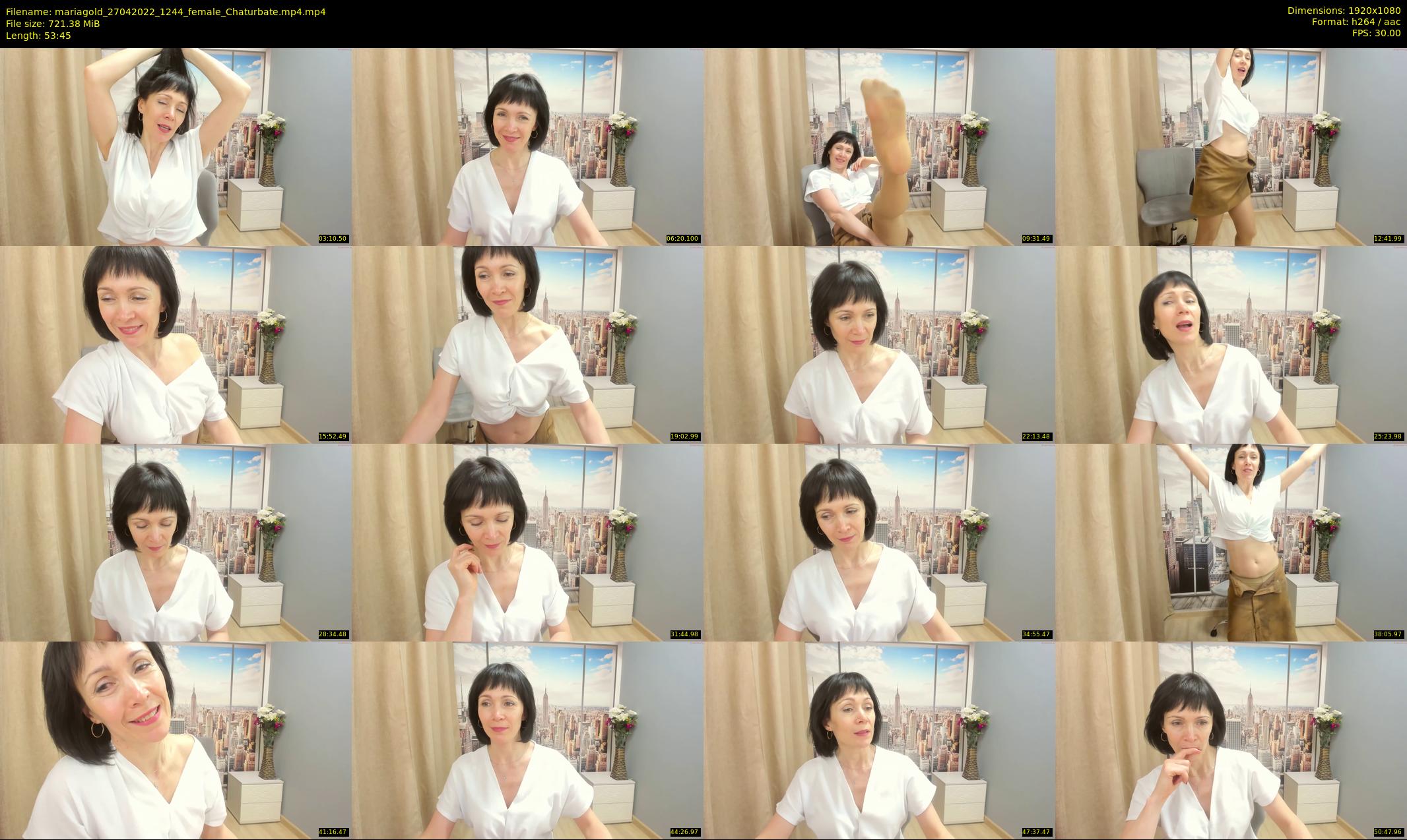 mariagold — 54 minute Chaturbate female cam show recording, 1080p, Apr 27, 2022