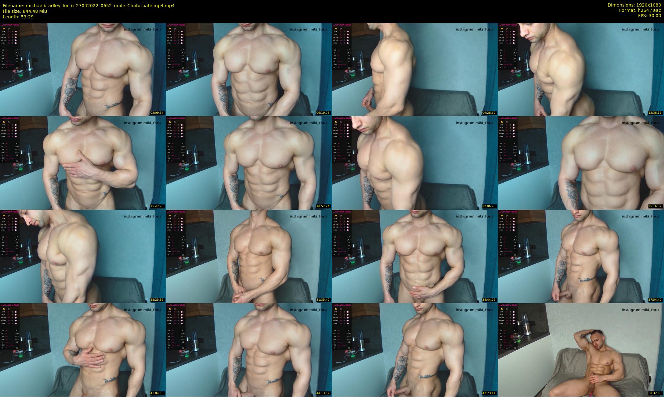 michaelbradley_for_u — 54 minute Chaturbate male cam show recording, 1080p, Apr 27, 2022