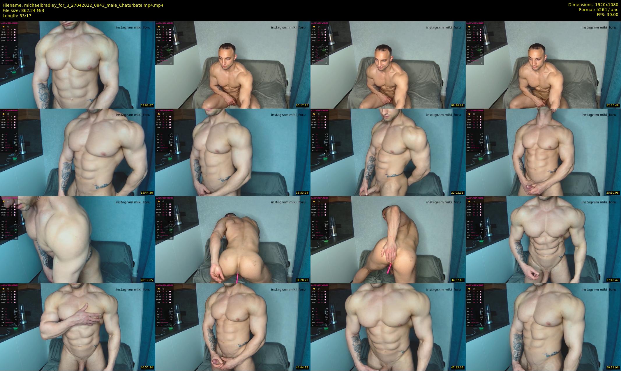 michaelbradley_for_u — 54 minute Chaturbate male cam show recording, 1080p, Apr 27, 2022