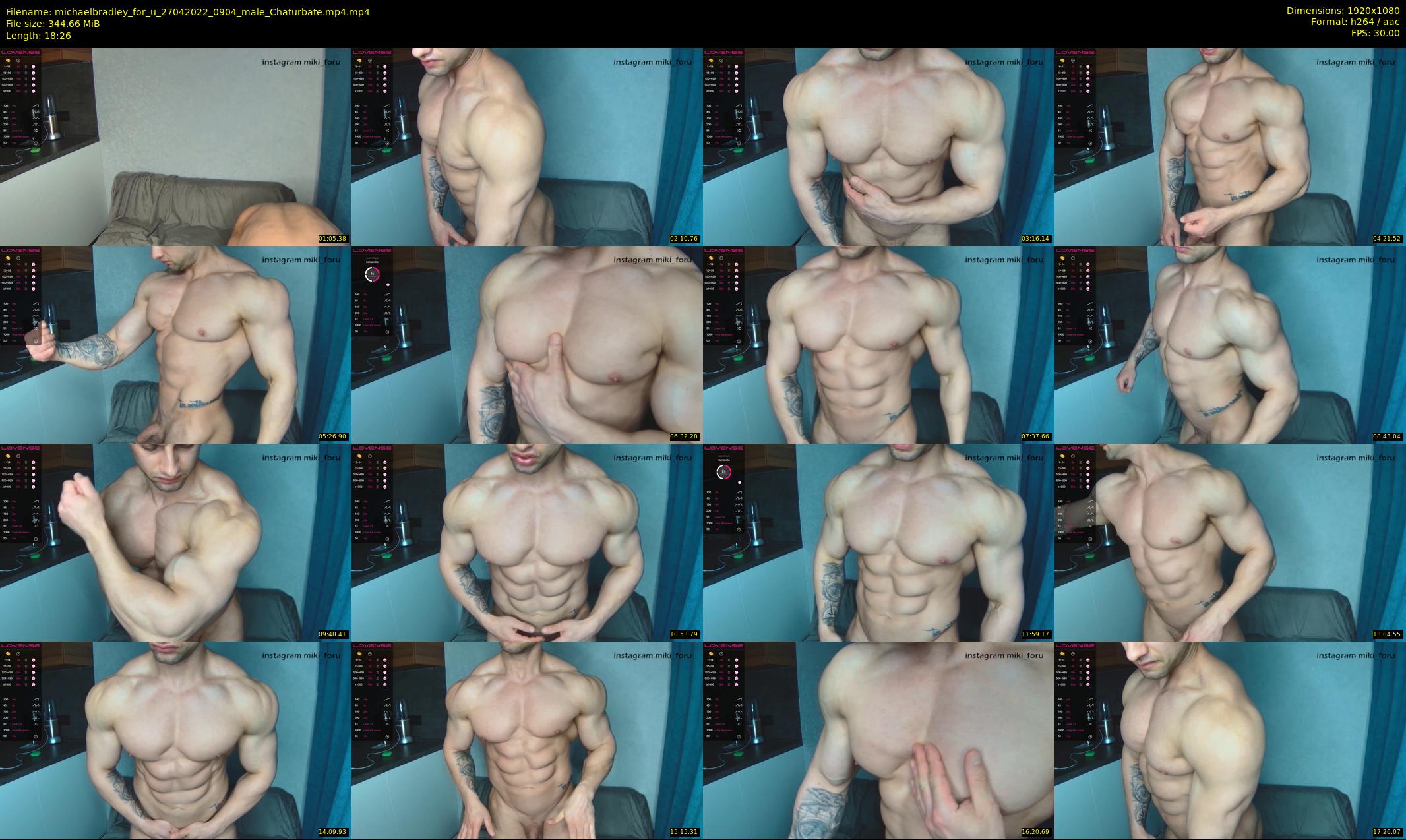 michaelbradley_for_u — 19 minute Chaturbate male cam show recording, 1080p, Apr 27, 2022