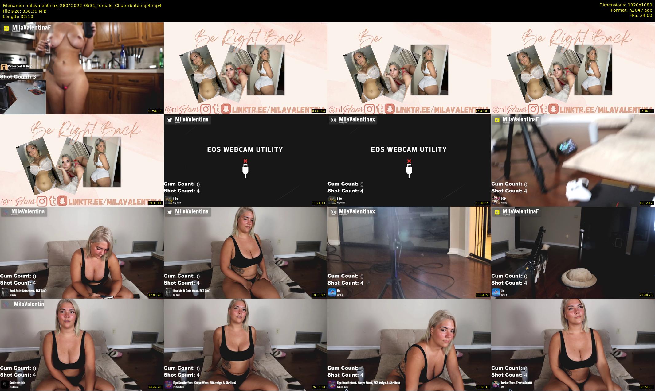 milavalentinax — 33 minute Chaturbate female cam show recording, 1080p, Apr 28, 2022
