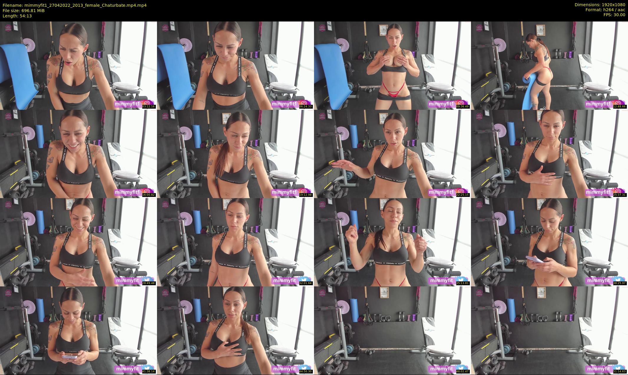 mimmyfit1 — 55 minute Chaturbate female cam show recording, 1080p, Apr 27, 2022