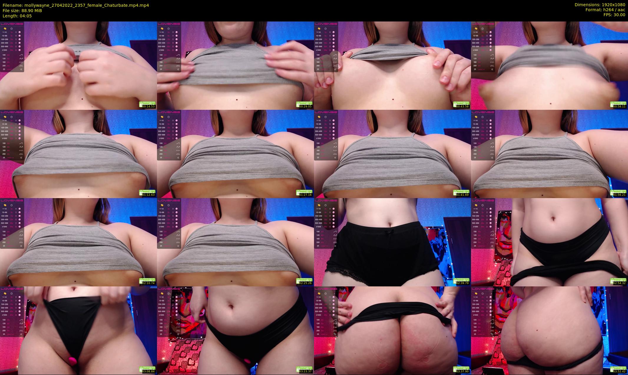 mollywayne — 5 minute Chaturbate female cam show recording, 1080p, Apr 27, 2022