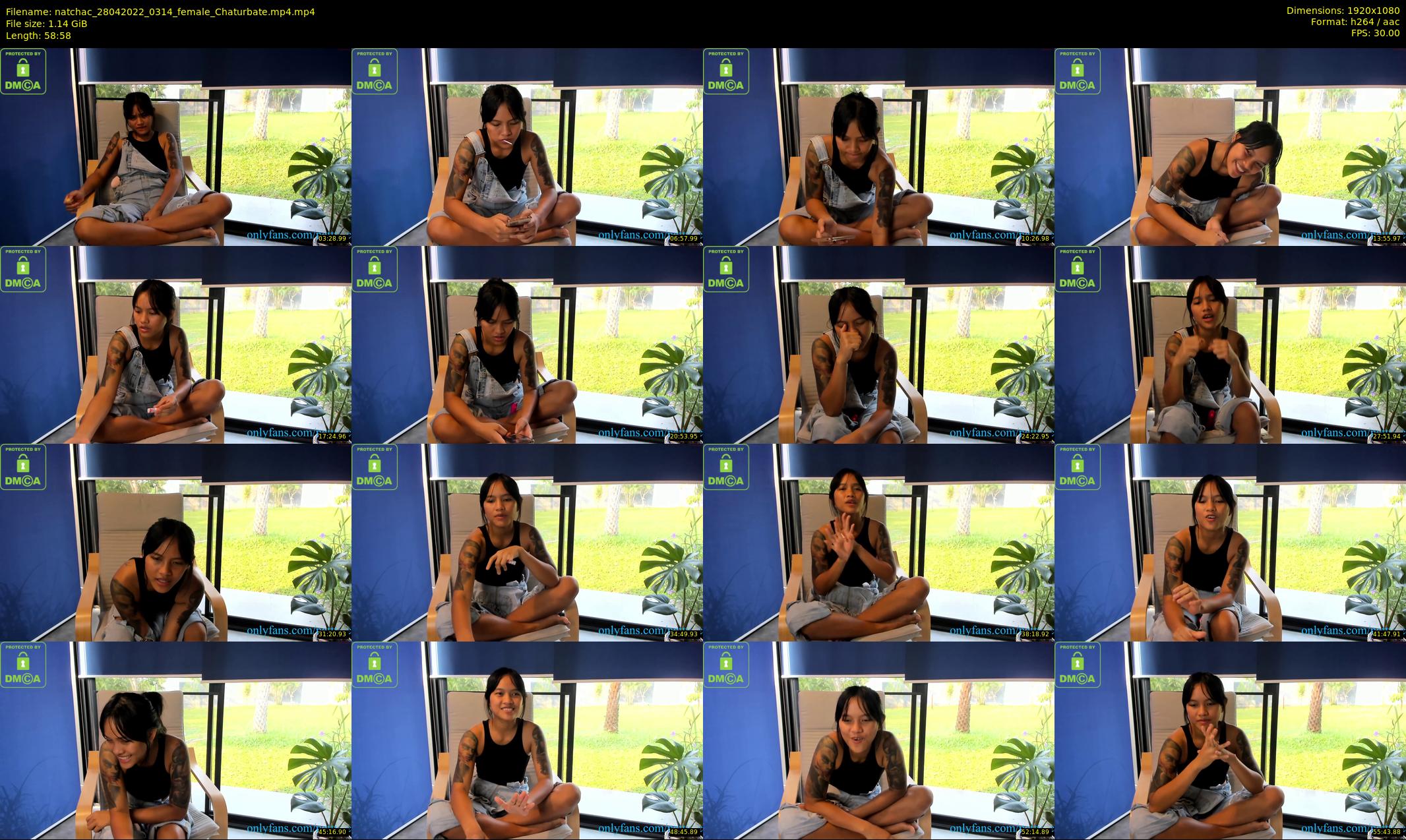 natchac — 59 minute Chaturbate female cam show recording, 1080p, Apr 28, 2022