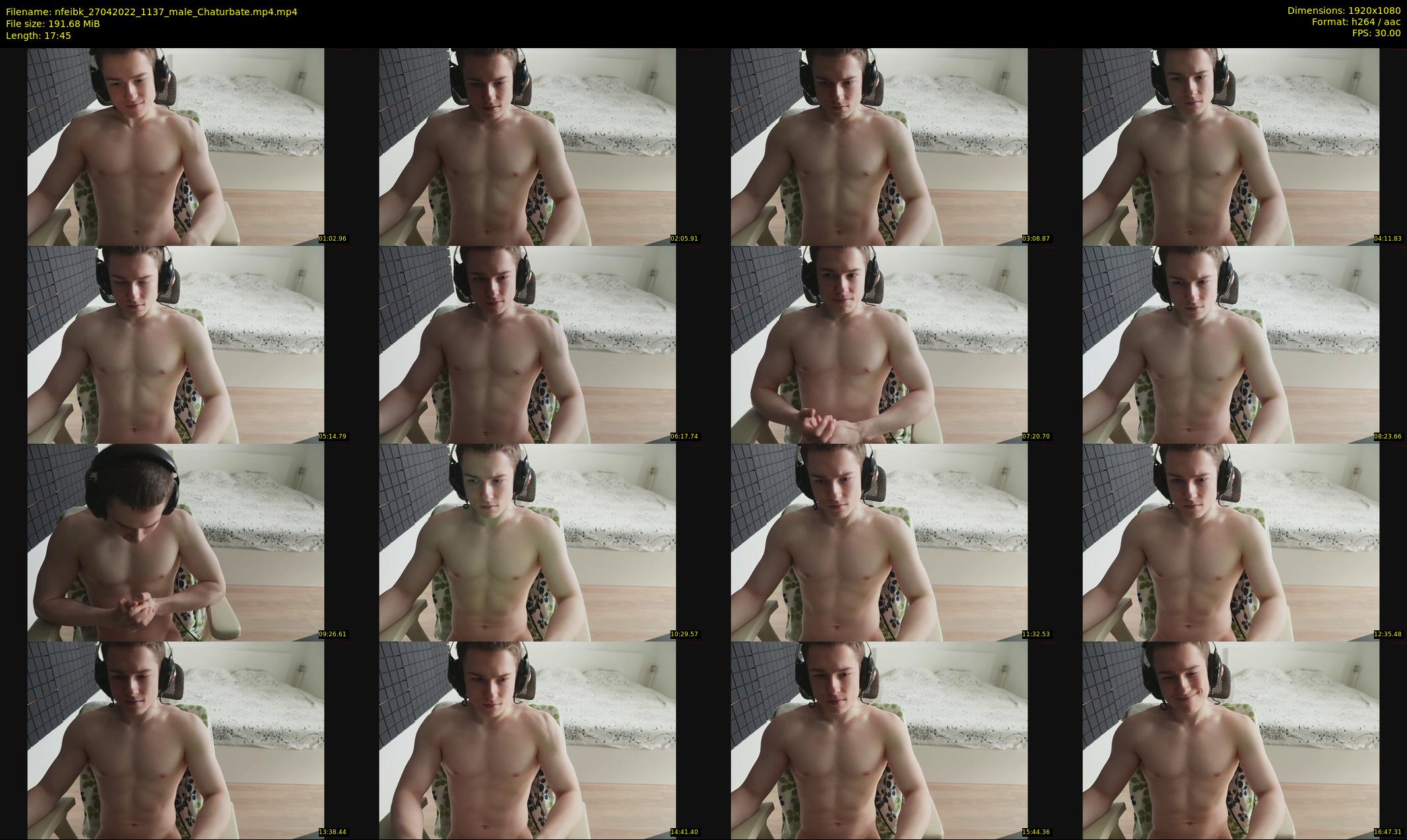 nfeibk — 18 minute Chaturbate male cam show recording, 1080p, Apr 27, 2022