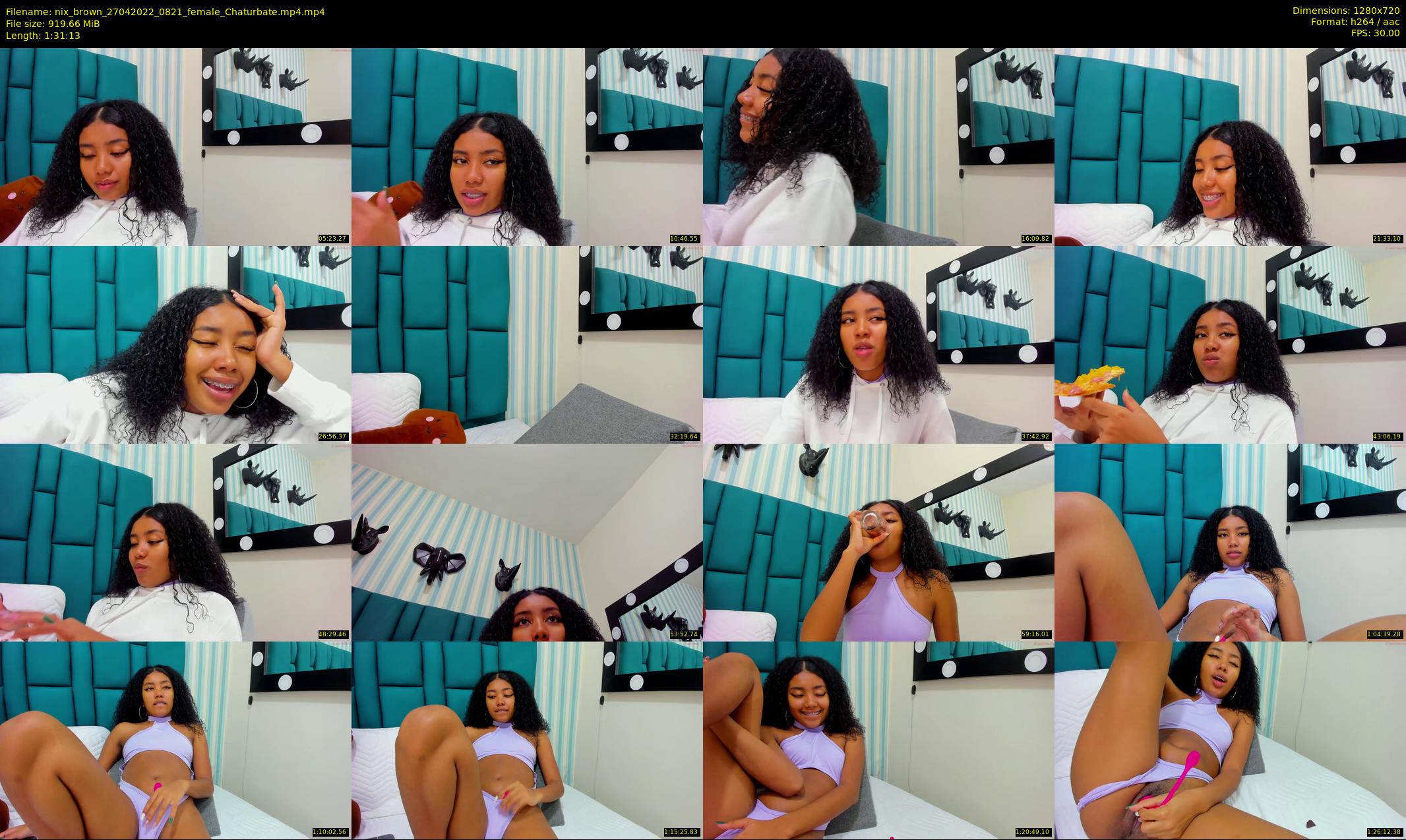 nix_brown — 92 minute Chaturbate female cam show recording, 720p, Apr 27, 2022