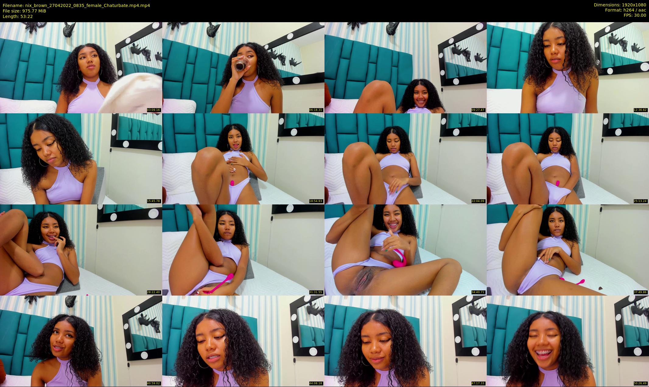 nix_brown — 54 minute Chaturbate female cam show recording, 1080p, Apr 27, 2022