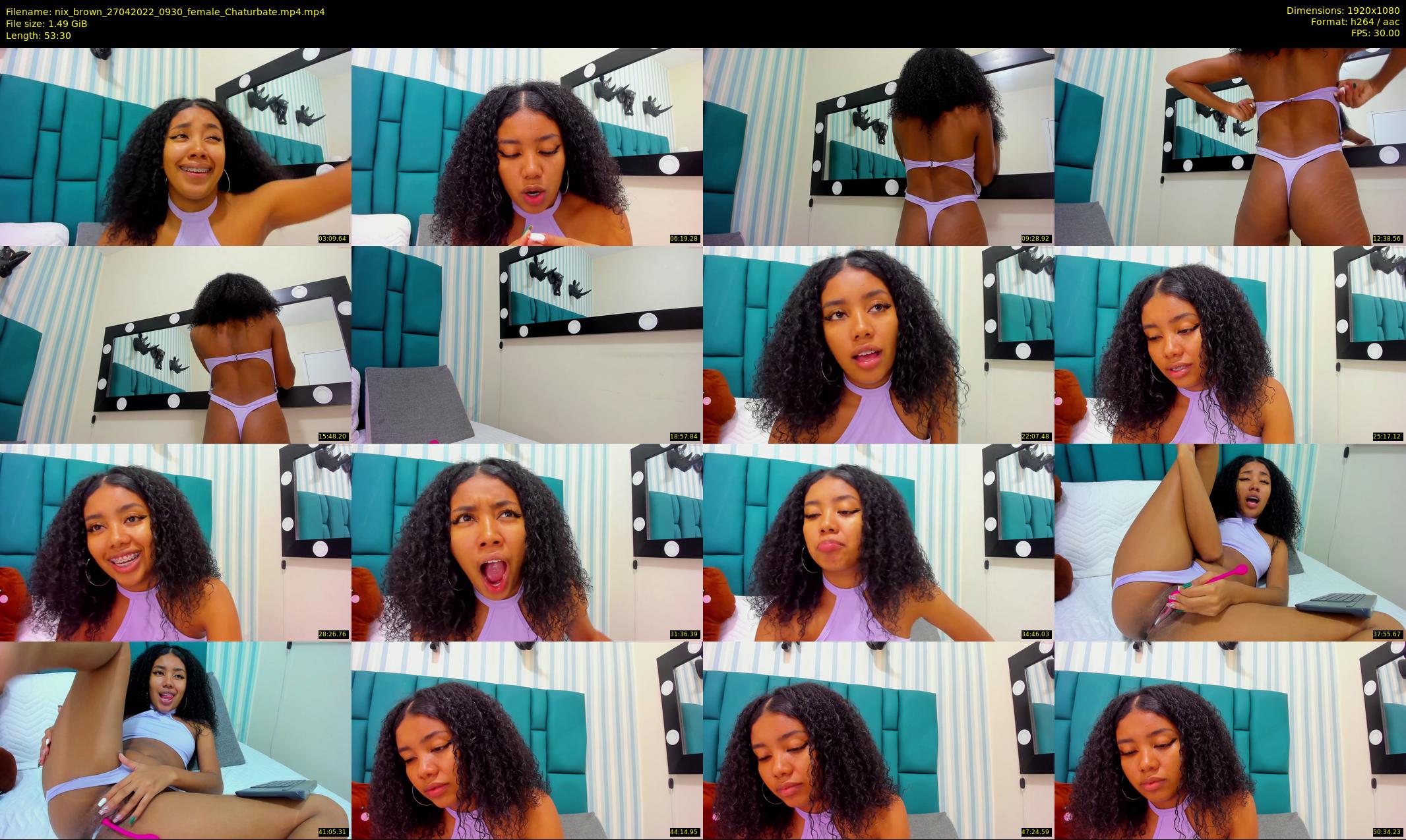 nix_brown — 54 minute Chaturbate female cam show recording, 1080p, Apr 27, 2022