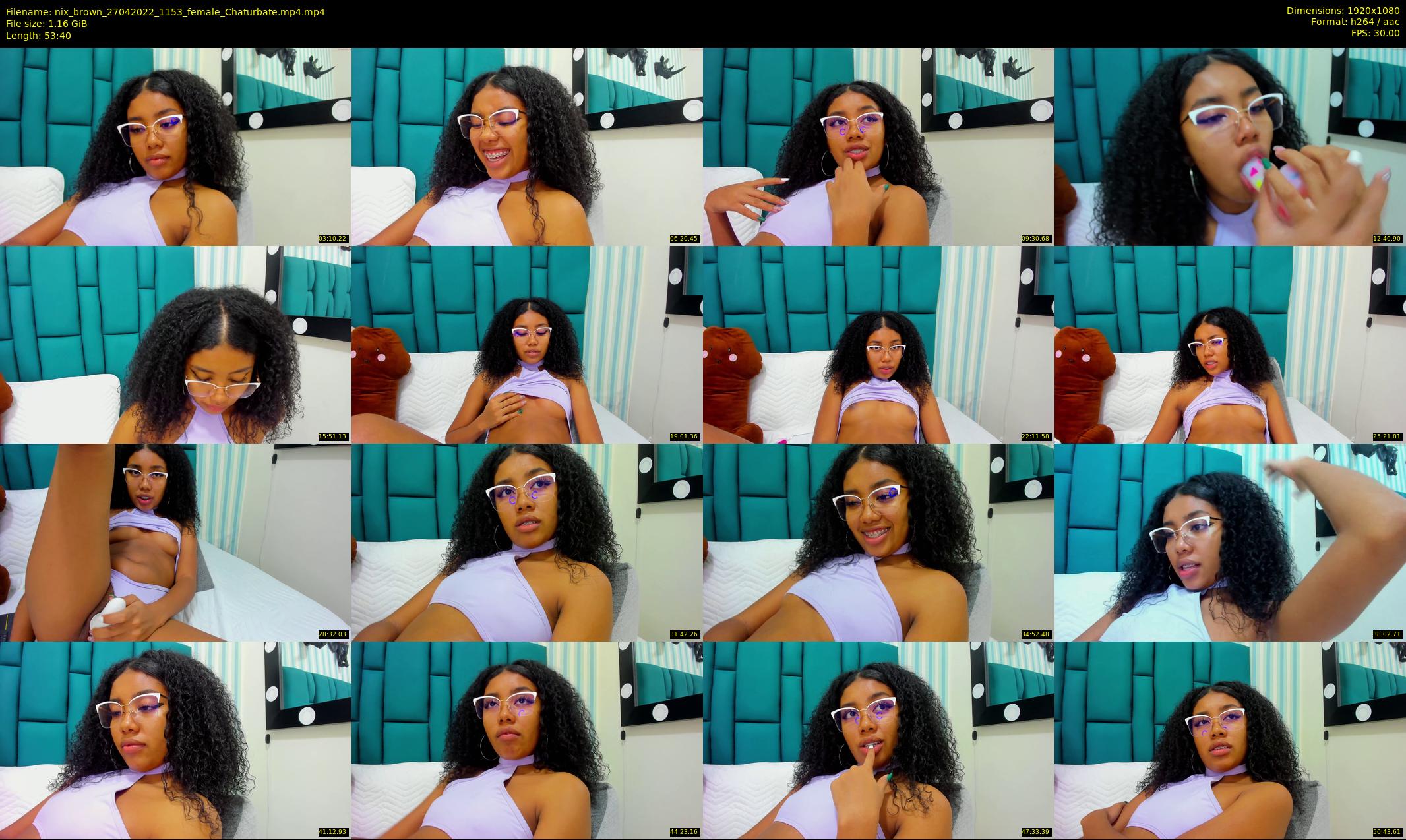nix_brown — 54 minute Chaturbate female cam show recording, 1080p, Apr 27, 2022