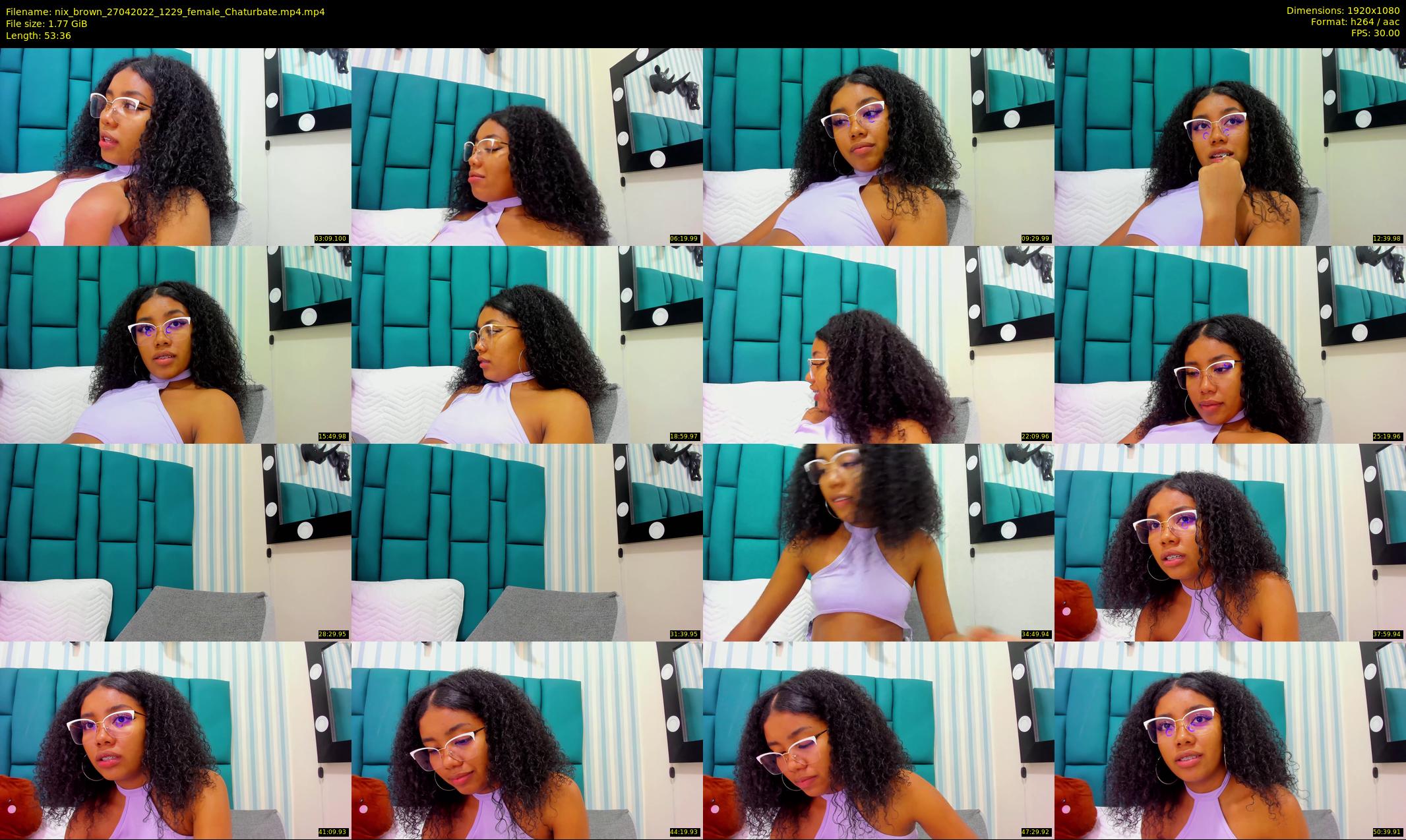 nix_brown — 54 minute Chaturbate female cam show recording, 1080p, Apr 27, 2022