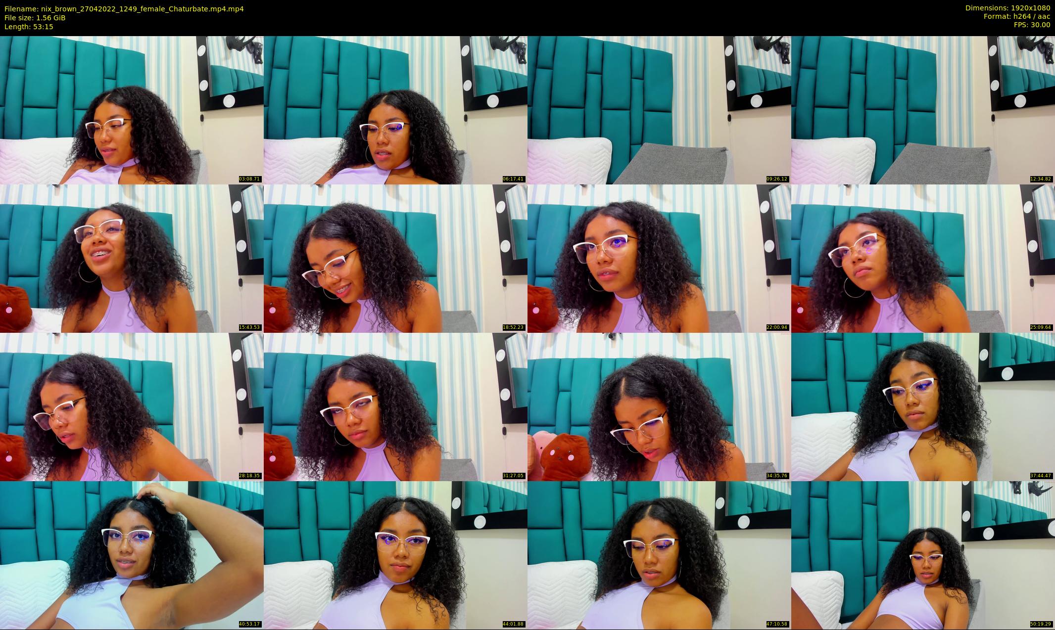 nix_brown — 54 minute Chaturbate female cam show recording, 1080p, Apr 27, 2022