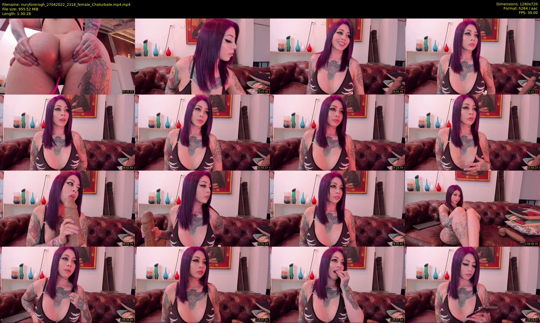 nuryforerogh — 91 minute Chaturbate female cam show recording, 720p, Apr 27, 2022