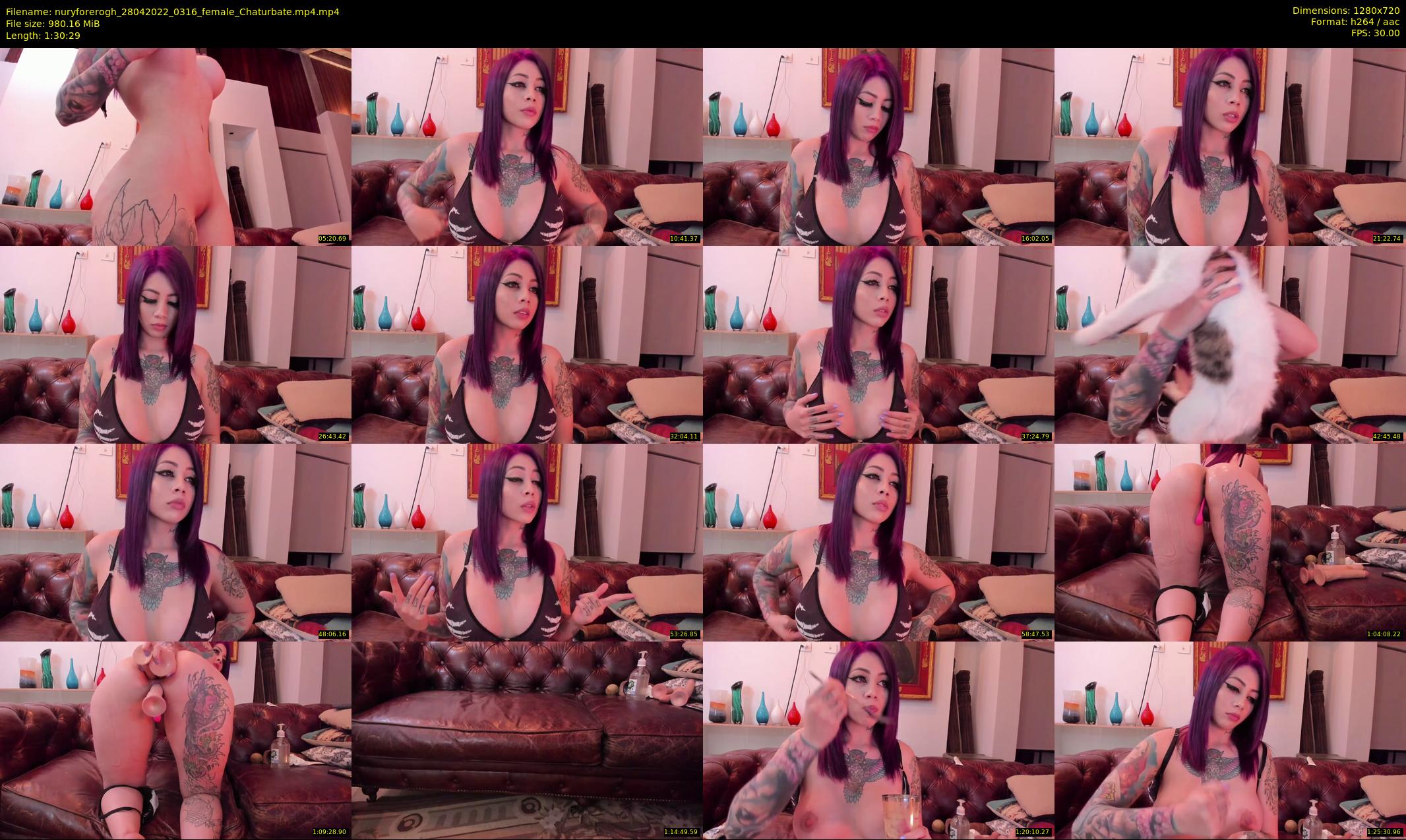 nuryforerogh — 91 minute Chaturbate female cam show recording, 720p, Apr 28, 2022