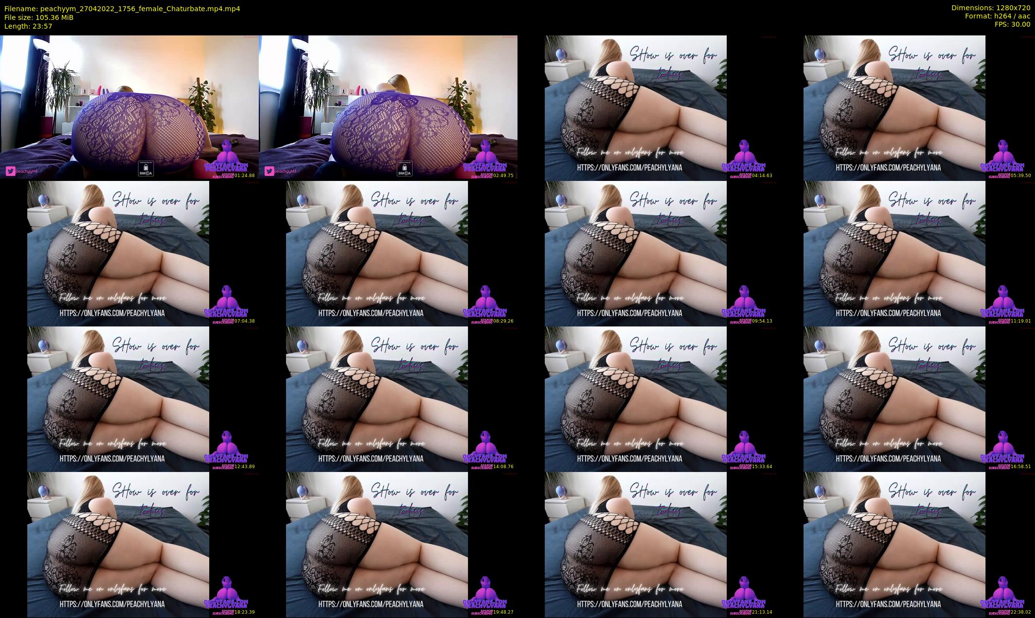 peachyym — 24 minute Chaturbate female cam show recording, 720p, Apr 27, 2022