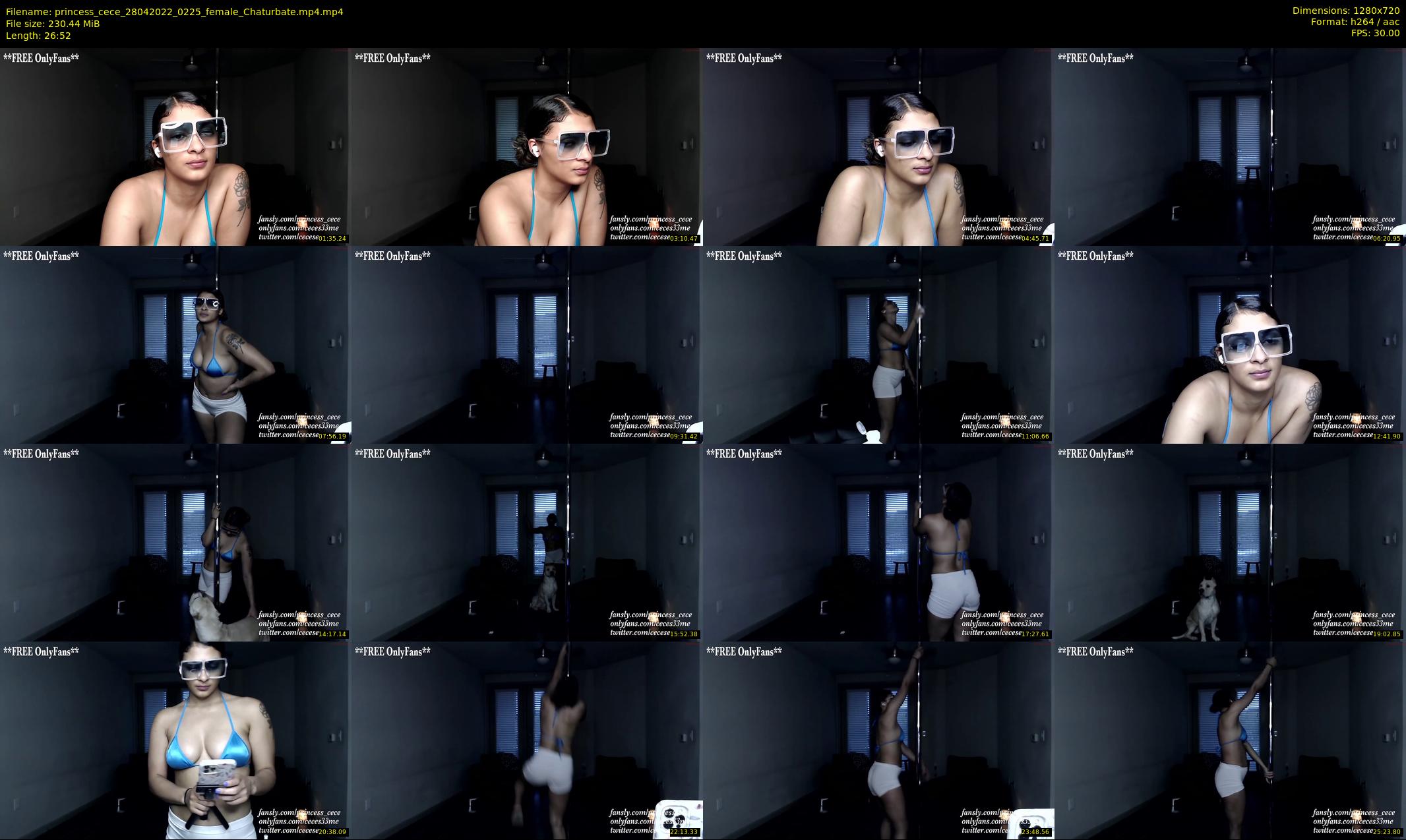 princess_cece — 27 minute Chaturbate female cam show recording, 720p, Apr 28, 2022