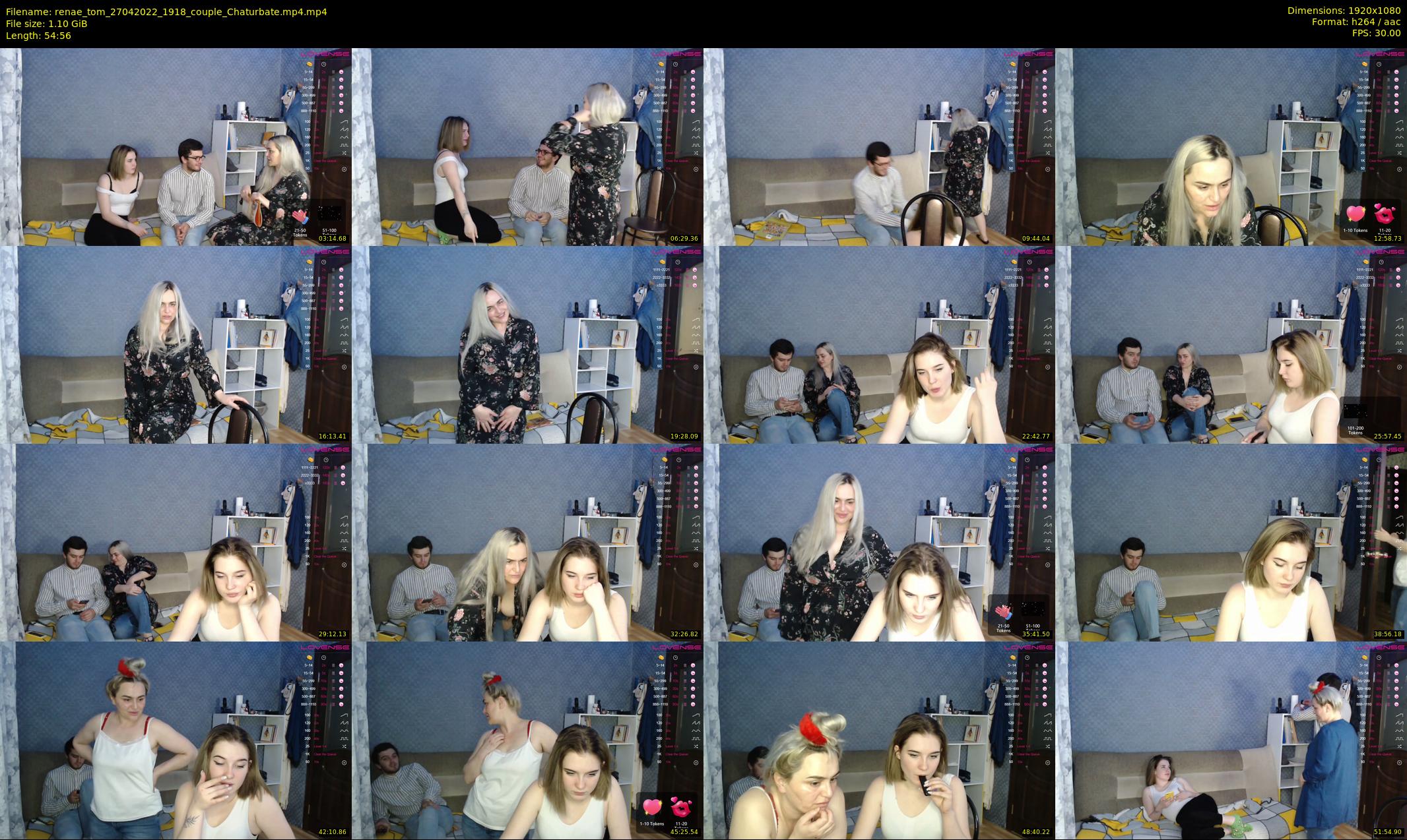 renae_tom — 55 minute Chaturbate couple cam show recording, 1080p, Apr 27, 2022