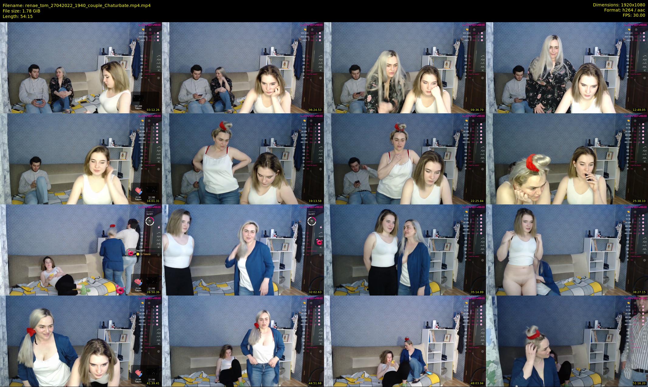 renae_tom — 55 minute Chaturbate couple cam show recording, 1080p, Apr 27, 2022