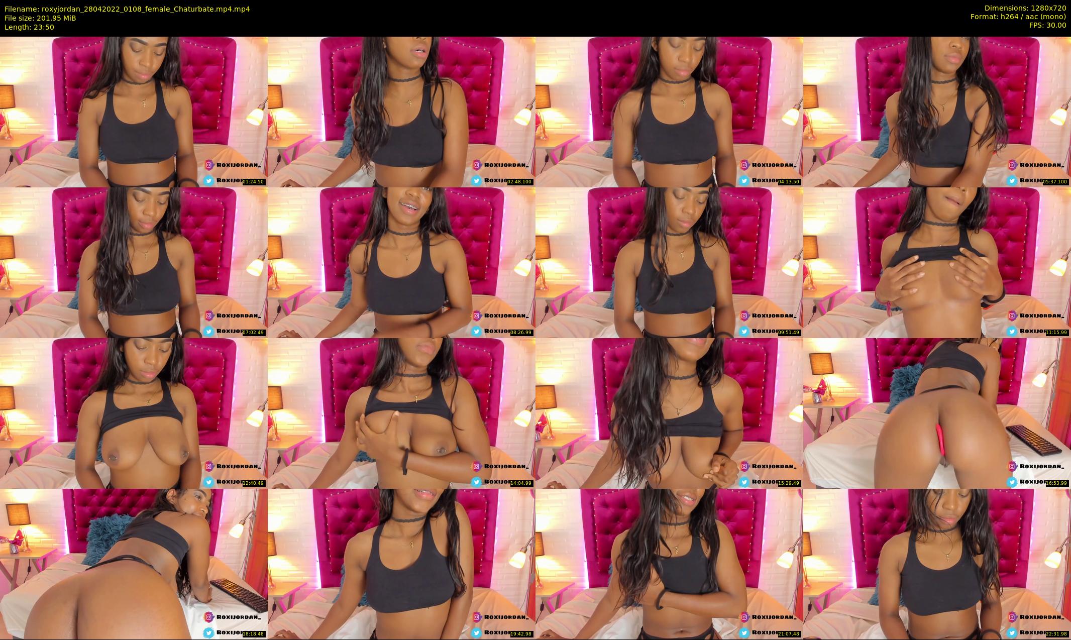 roxyjordan — 24 minute Chaturbate female cam show recording, 720p, Apr 28, 2022