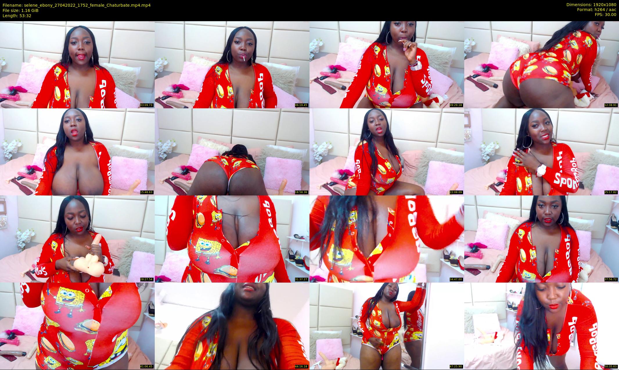 selene_ebony — 54 minute Chaturbate female cam show recording, 1080p, Apr 27, 2022