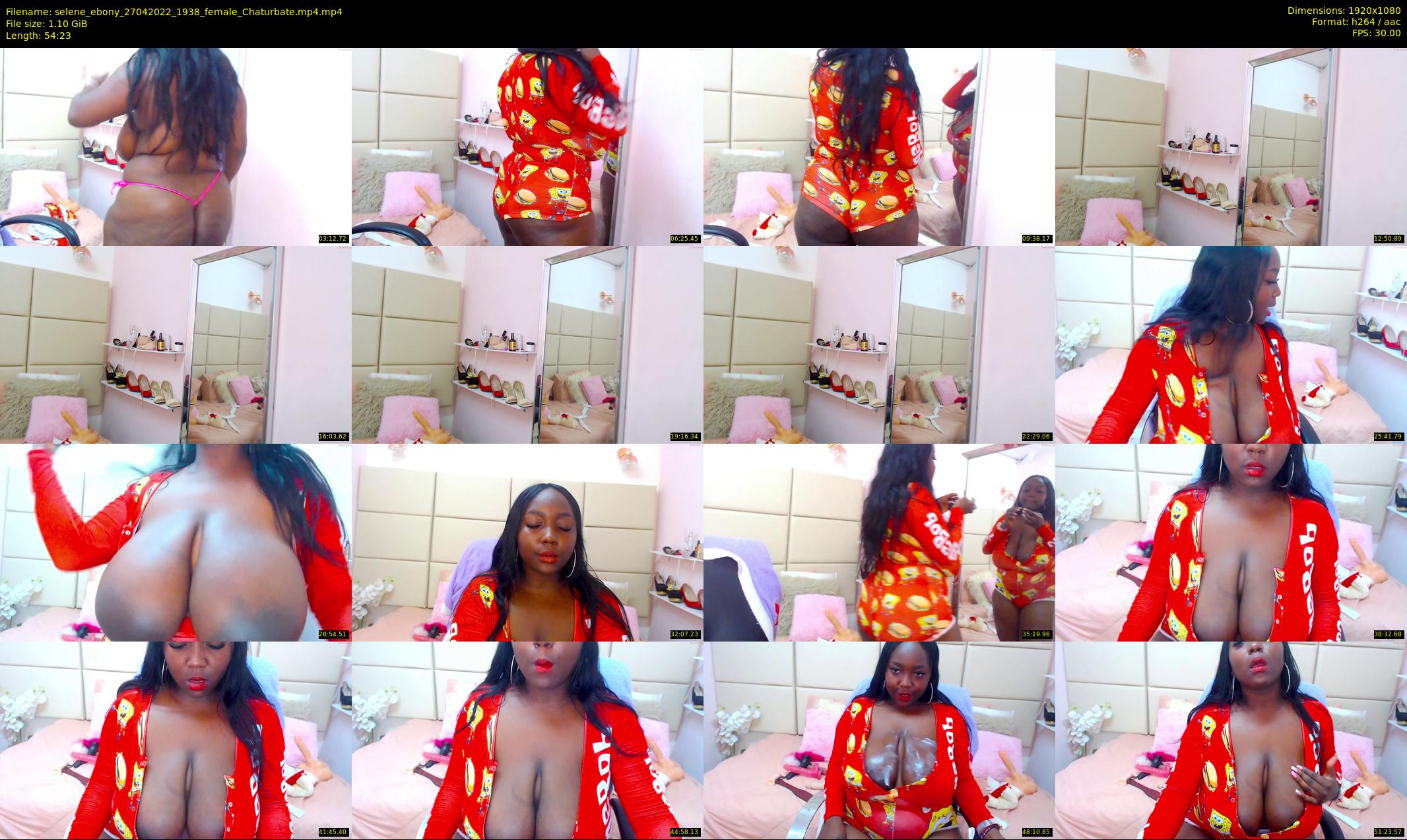 selene_ebony — 55 minute Chaturbate female cam show recording, 1080p, Apr 27, 2022