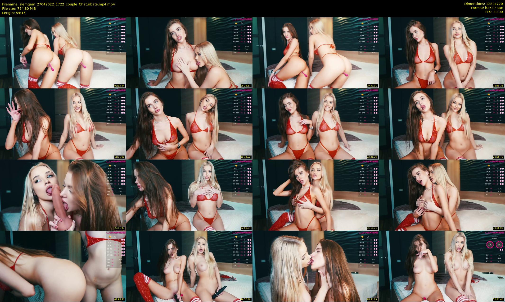 slemgem — 55 minute Chaturbate couple cam show recording, 720p, Apr 27, 2022