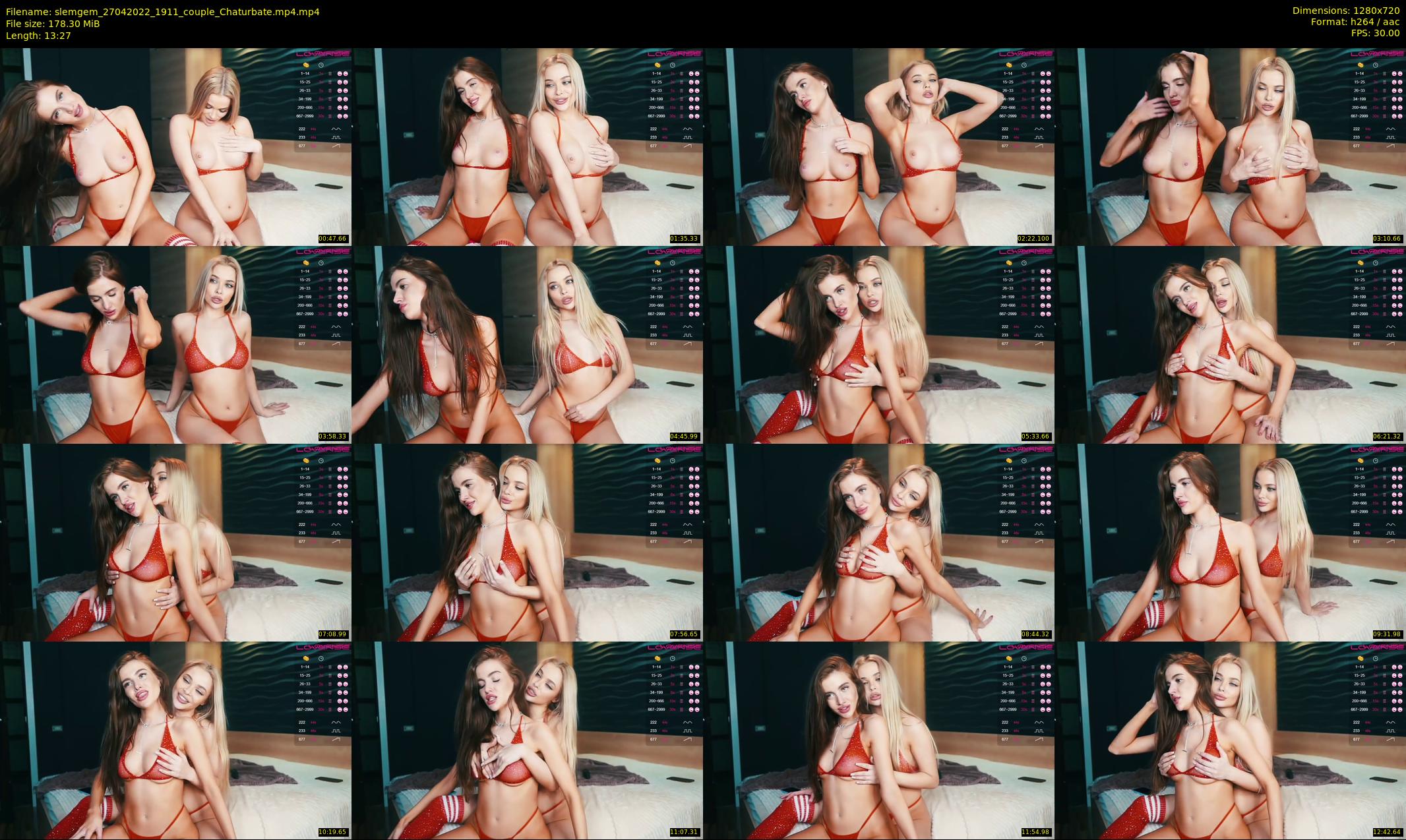 slemgem — 14 minute Chaturbate couple cam show recording, 720p, Apr 27, 2022