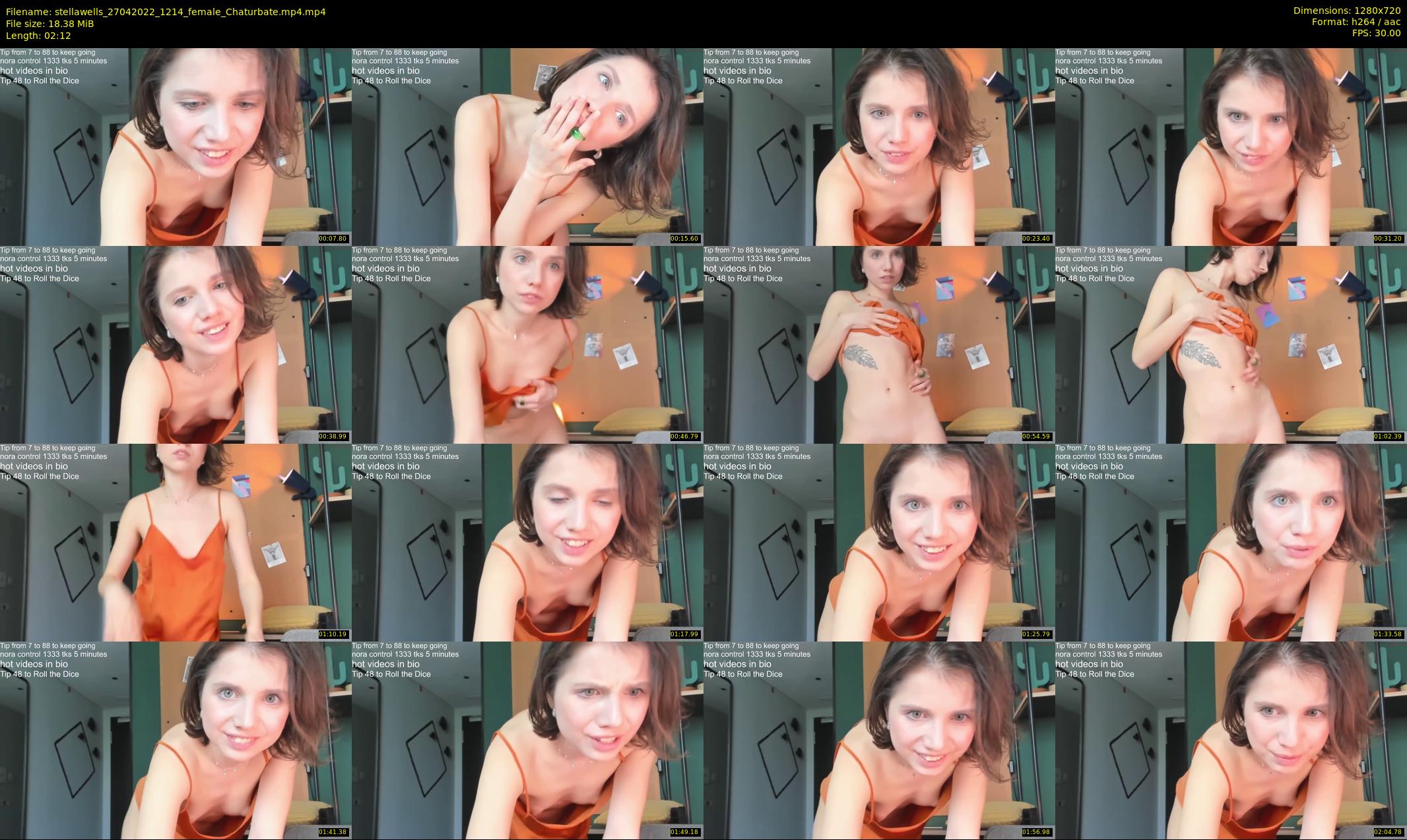 stellawells — 3 minute Chaturbate female cam show recording, 720p, Apr 27, 2022