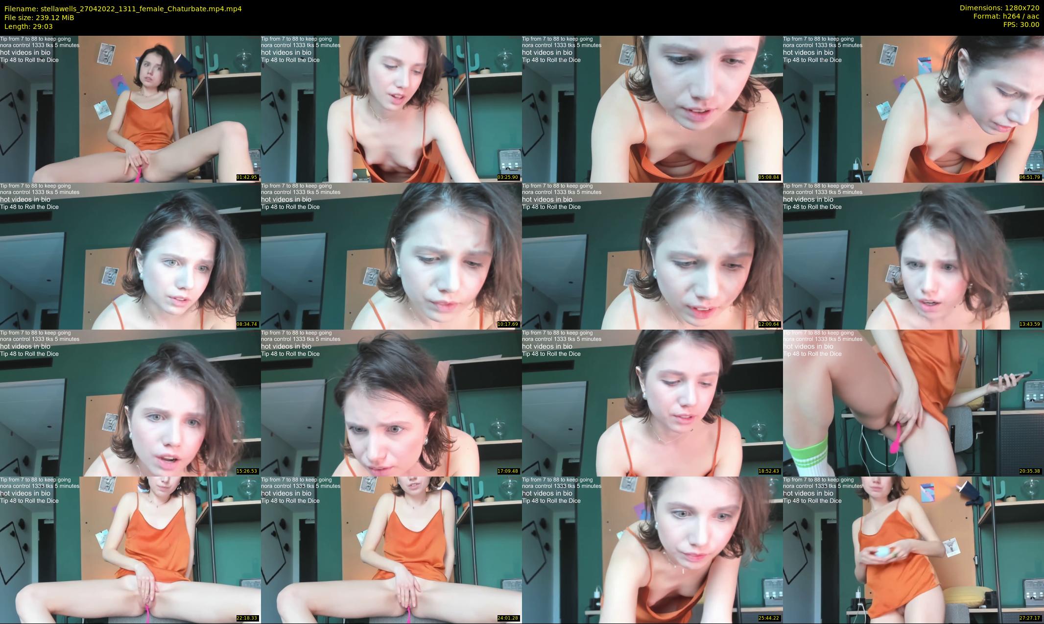 stellawells — 30 minute Chaturbate female cam show recording, 720p, Apr 27, 2022