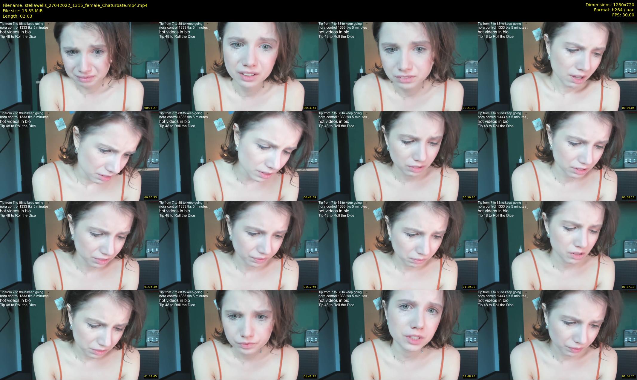 stellawells — 3 minute Chaturbate female cam show recording, 720p, Apr 27, 2022