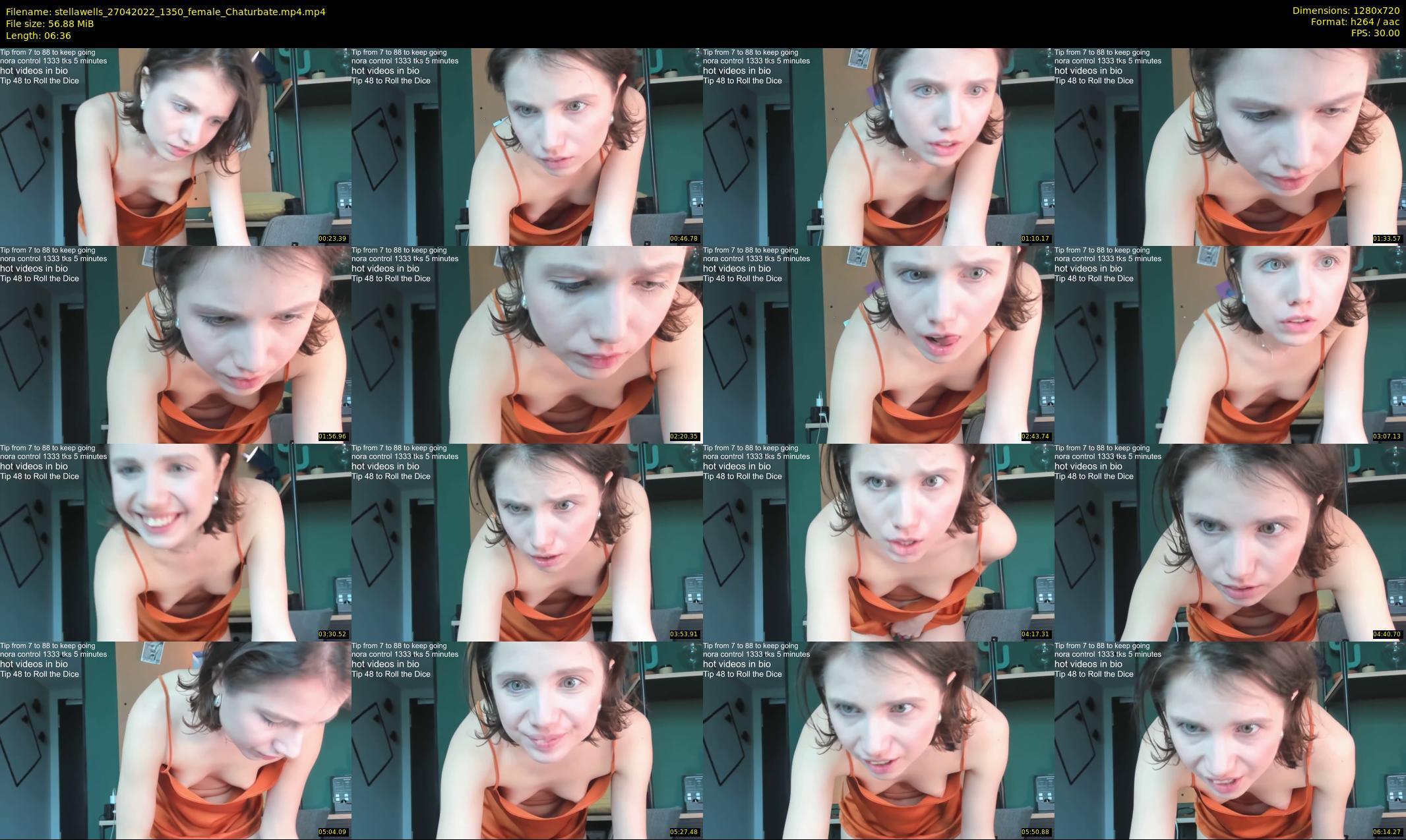 stellawells — 7 minute Chaturbate female cam show recording, 720p, Apr 27, 2022