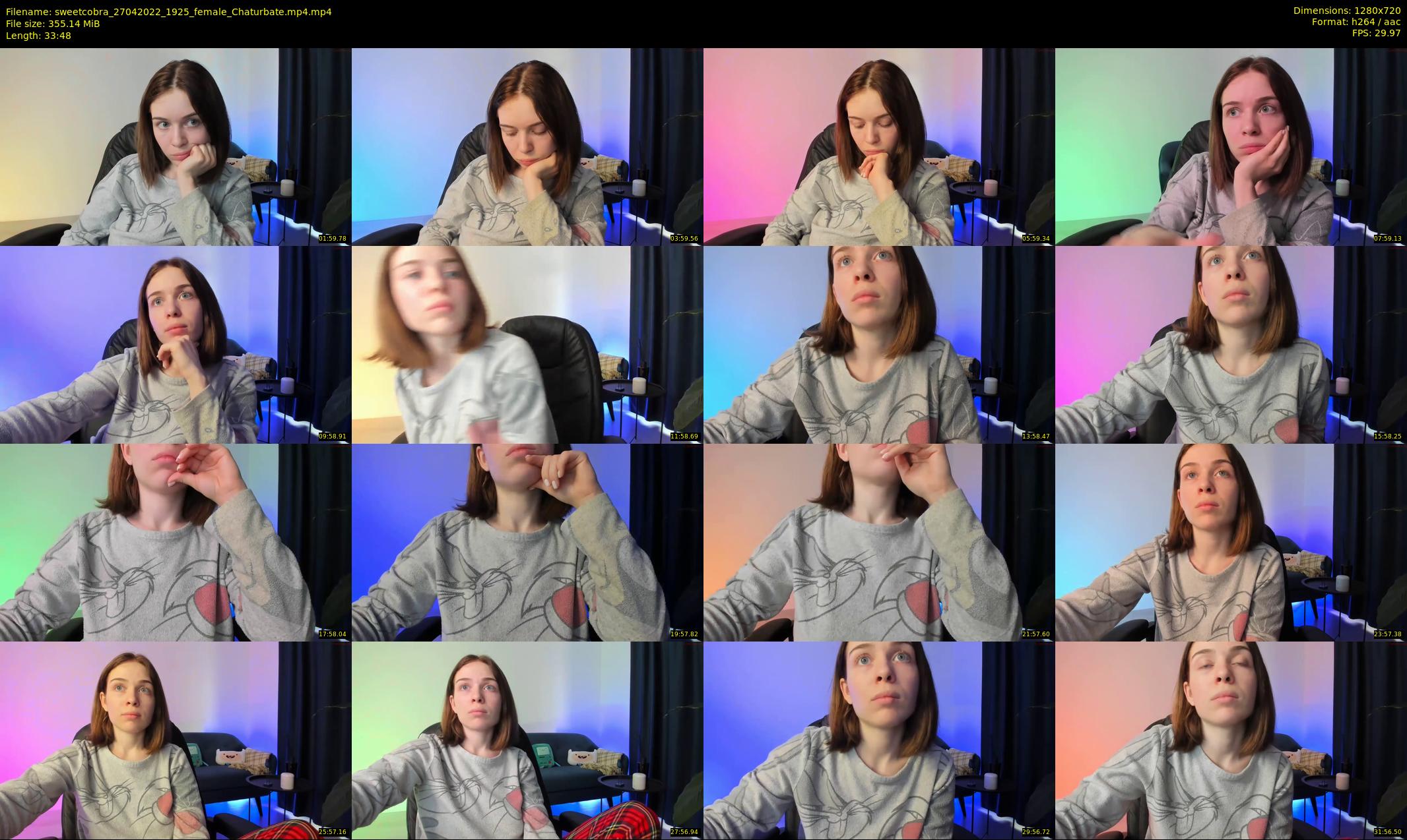 sweetcobra — 34 minute Chaturbate female cam show recording, 720p, Apr 27, 2022