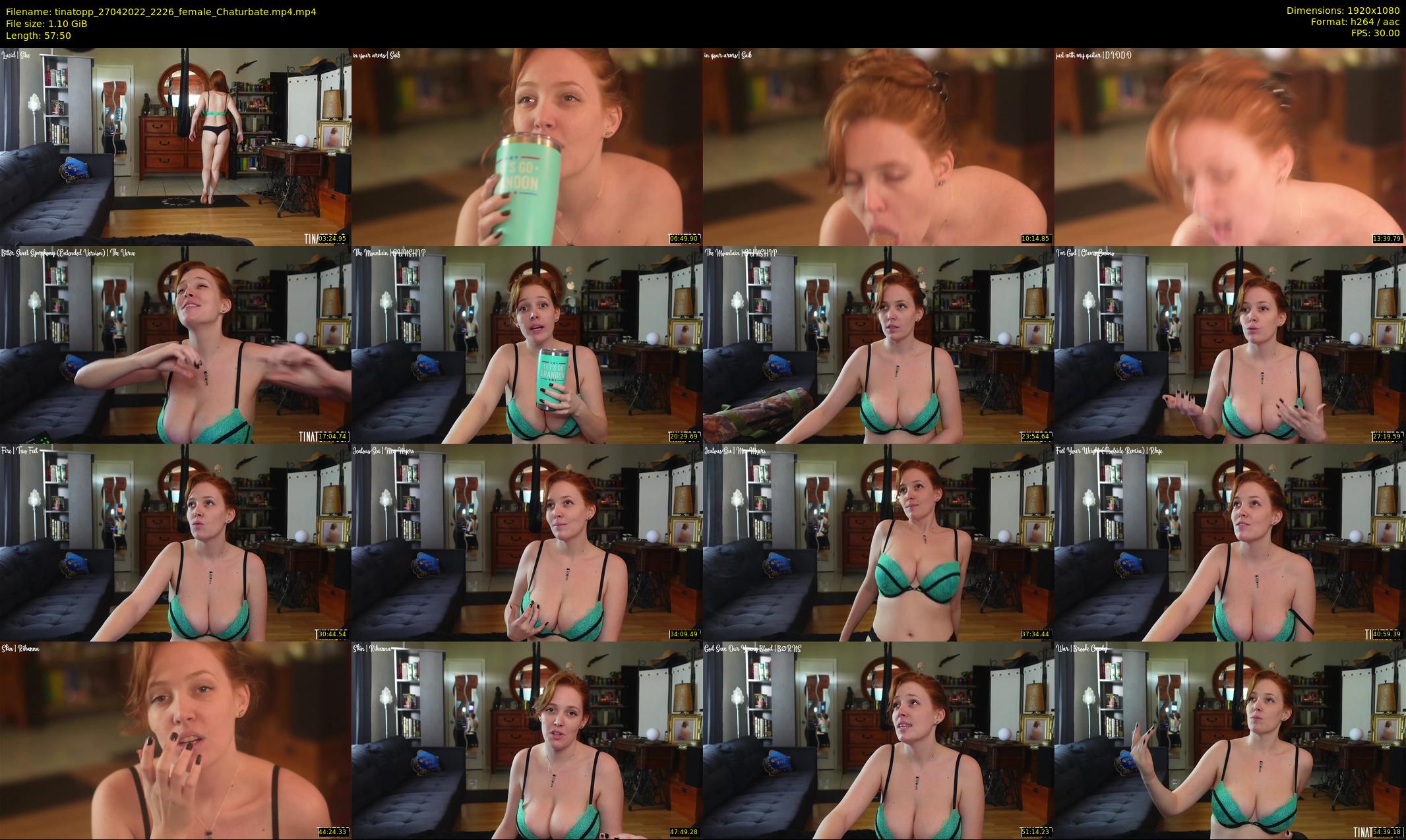tinatopp — 58 minute Chaturbate female cam show recording, 1080p, Apr 27, 2022