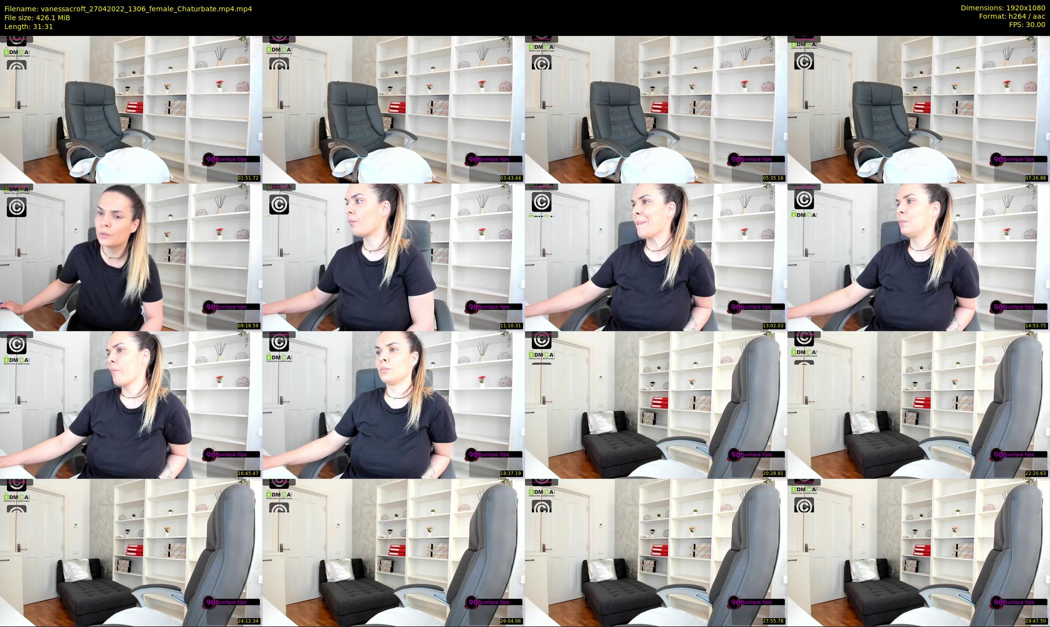 vanessacroft — 32 minute Chaturbate female cam show recording, 1080p, Apr 27, 2022