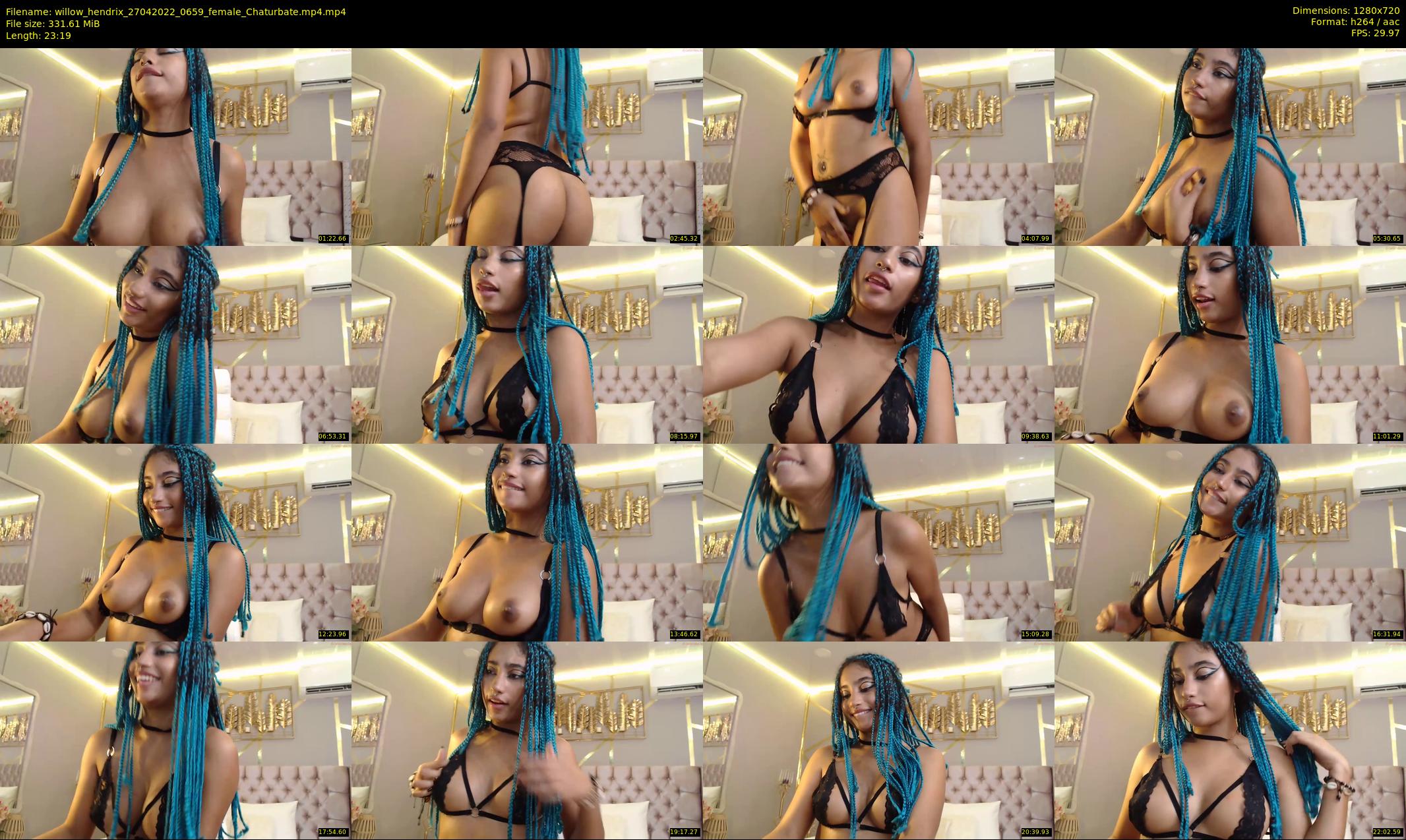 willow_hendrix — 24 minute Chaturbate female cam show recording, 720p, Apr 27, 2022
