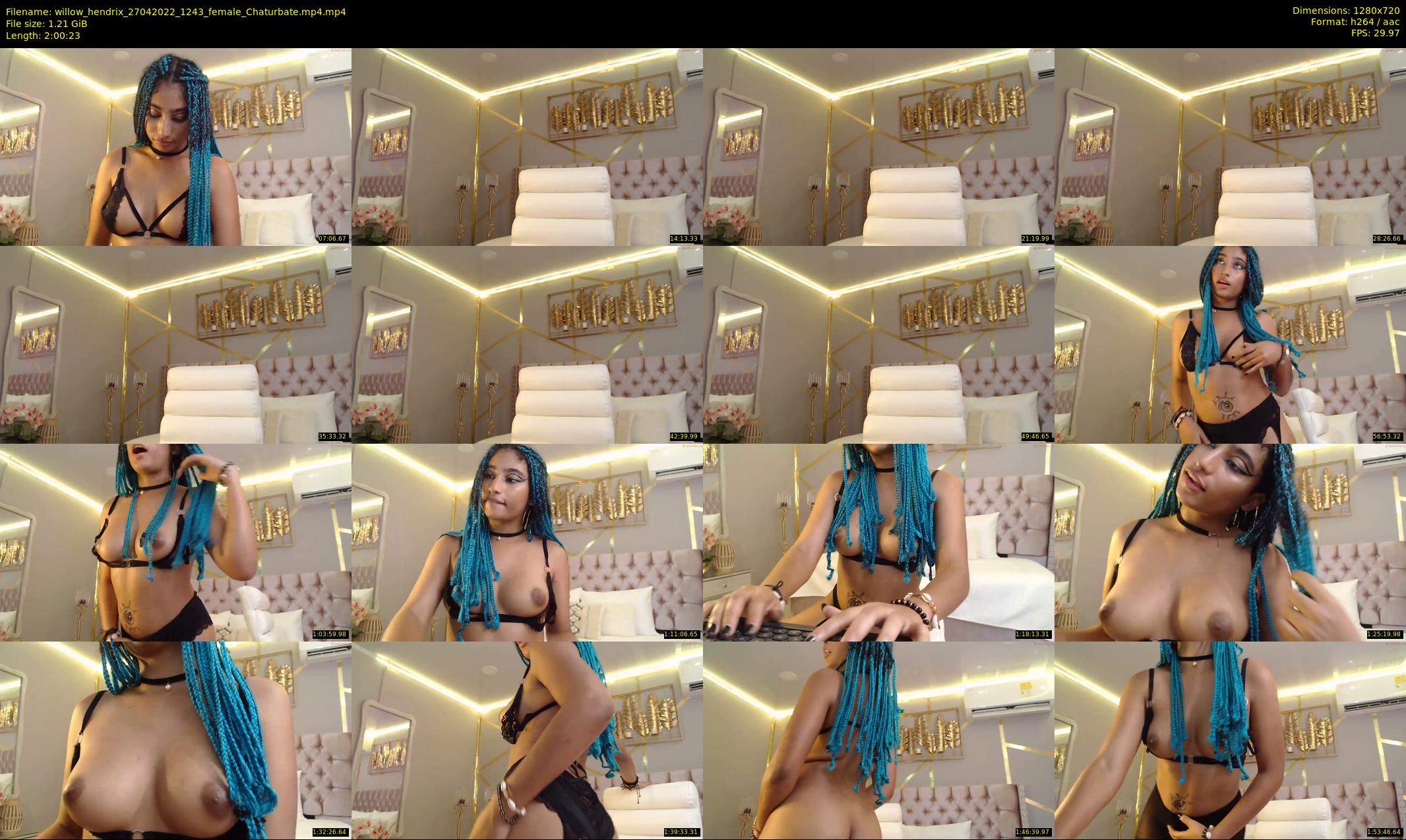 willow_hendrix — 121 minute Chaturbate female cam show recording, 720p, Apr 27, 2022