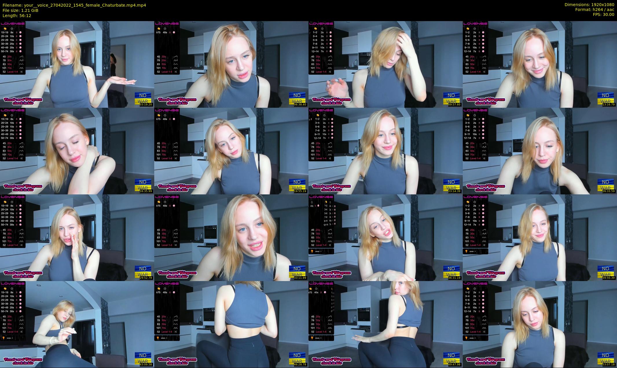 your__voice — 57 minute Chaturbate female cam show recording, 1080p, Apr 27, 2022