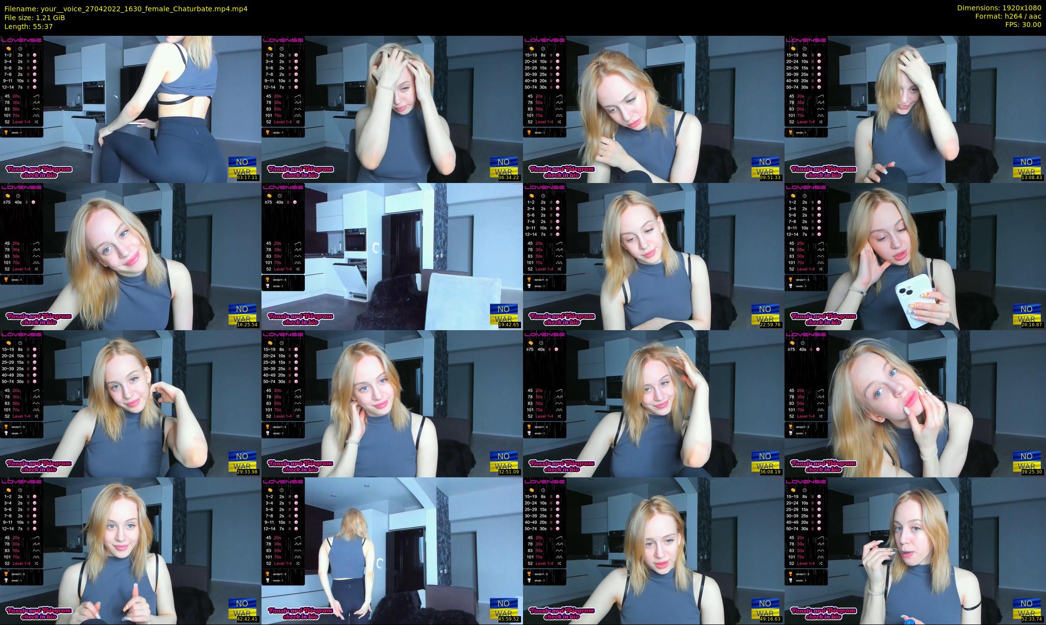 your__voice — 56 minute Chaturbate female cam show recording, 1080p, Apr 27, 2022