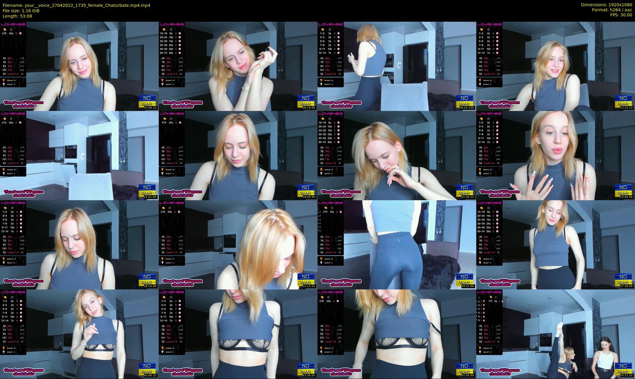your__voice — 54 minute Chaturbate female cam show recording, 1080p, Apr 27, 2022