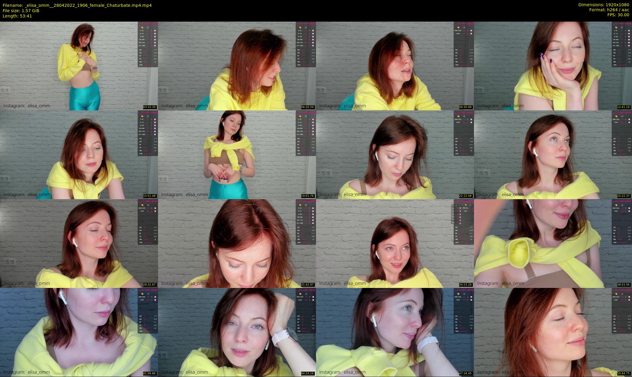 _elisa_omm_ — 54 minute Chaturbate female cam show recording, 1080p, Apr 28, 2022