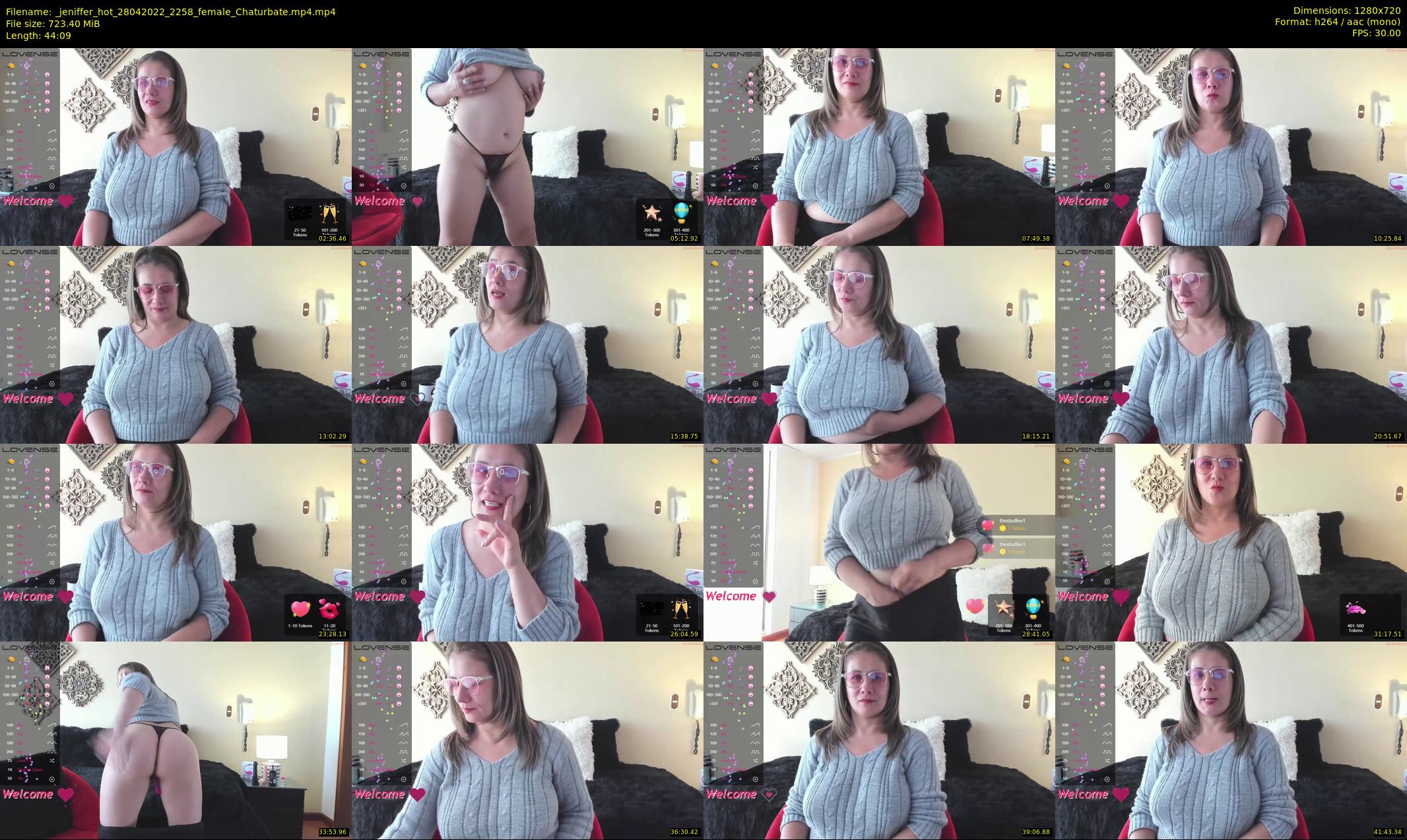 _jeniffer_hot — 45 minute Chaturbate female cam show recording, 720p, Apr 28, 2022