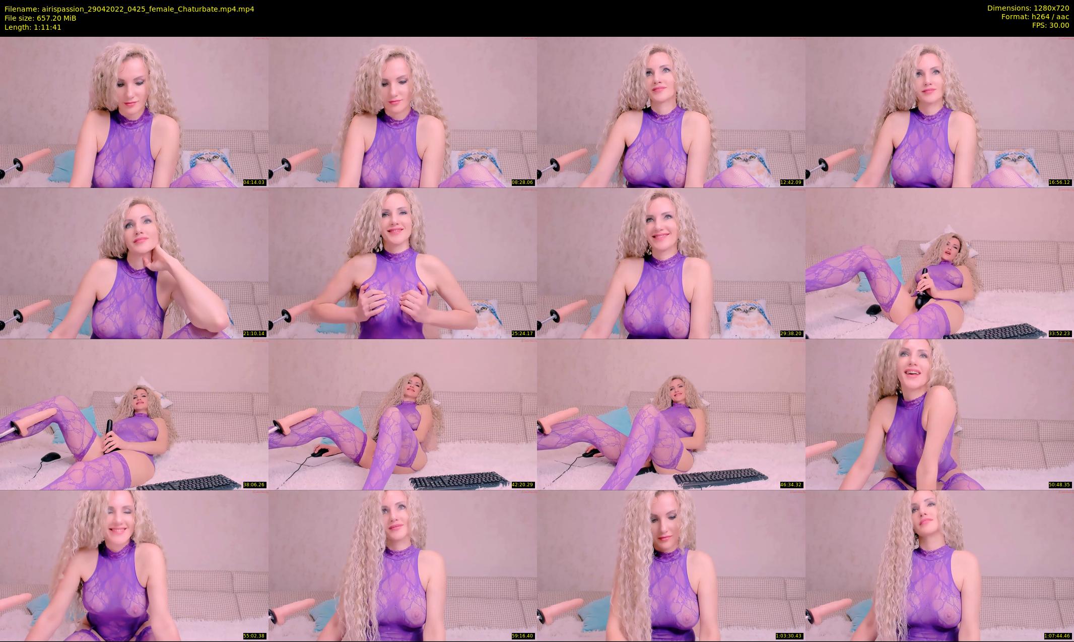 airispassion — 72 minute Chaturbate female cam show recording, 720p, Apr 29, 2022