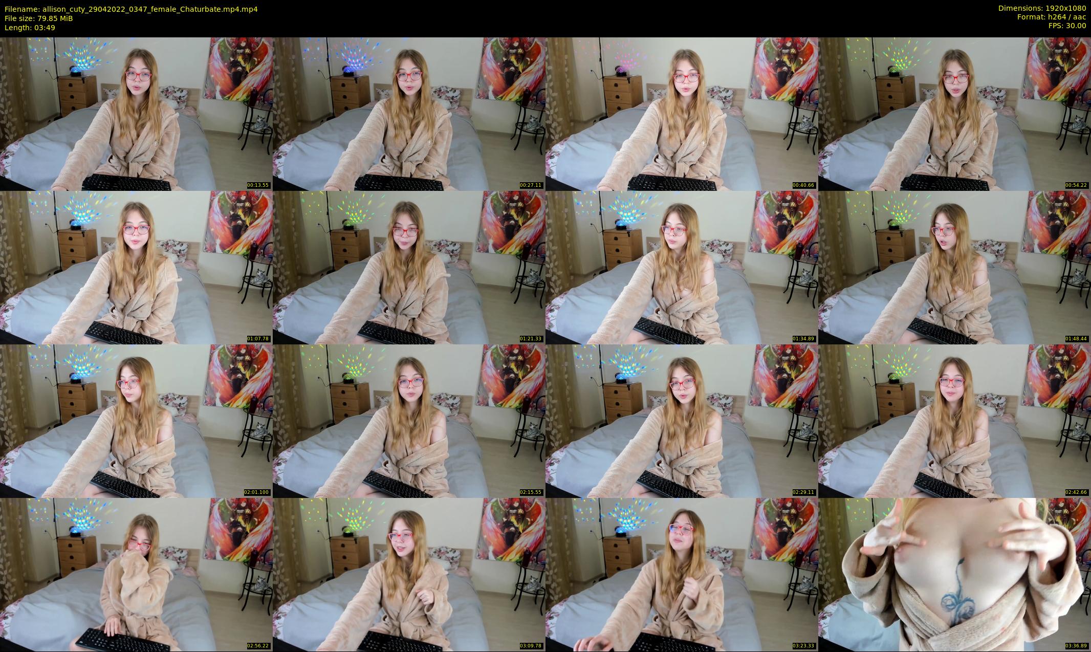 allison_cuty — 4 minute Chaturbate female cam show recording, 1080p, Apr 29, 2022