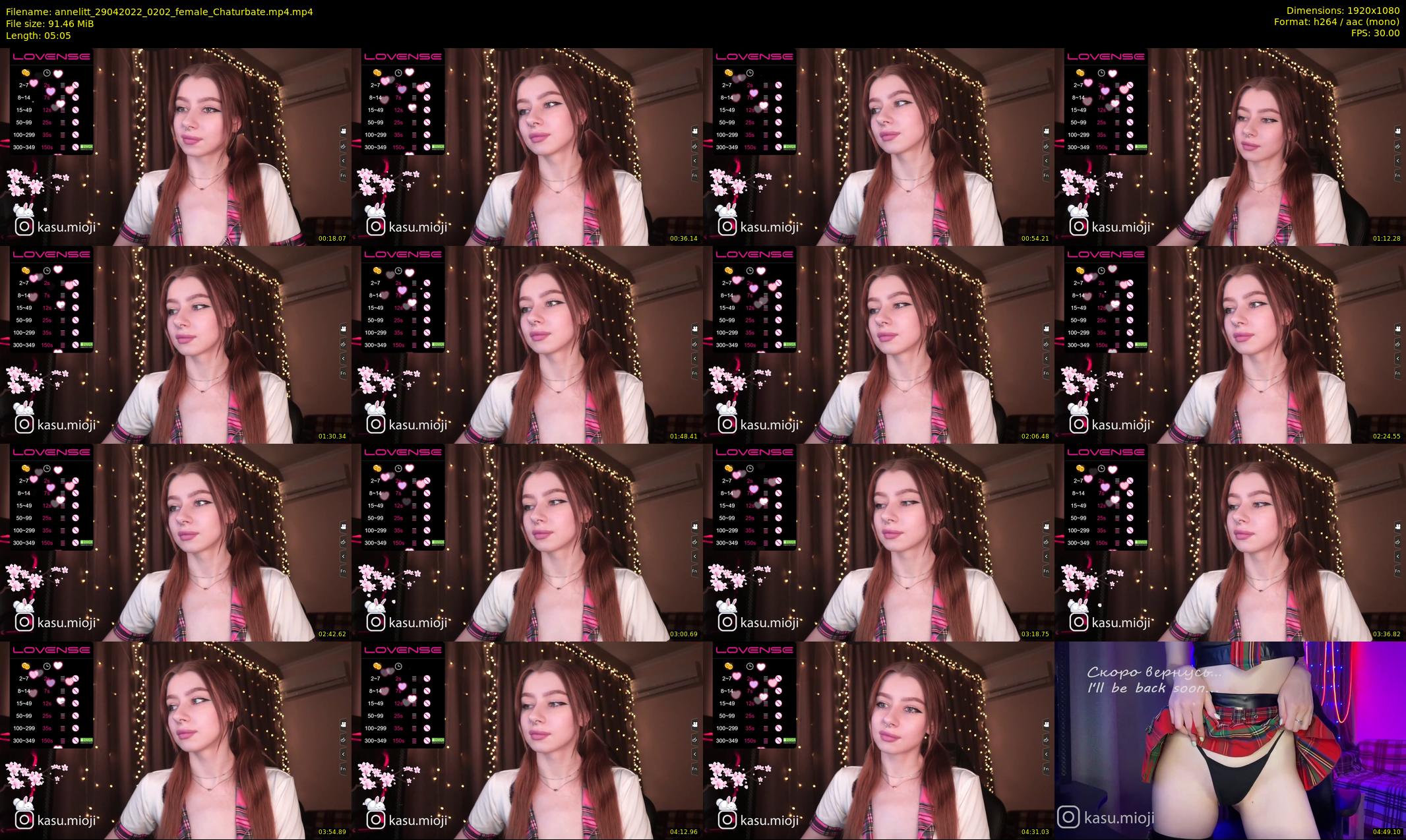 annelitt — 6 minute Chaturbate female cam show recording, 1080p, Apr 29, 2022