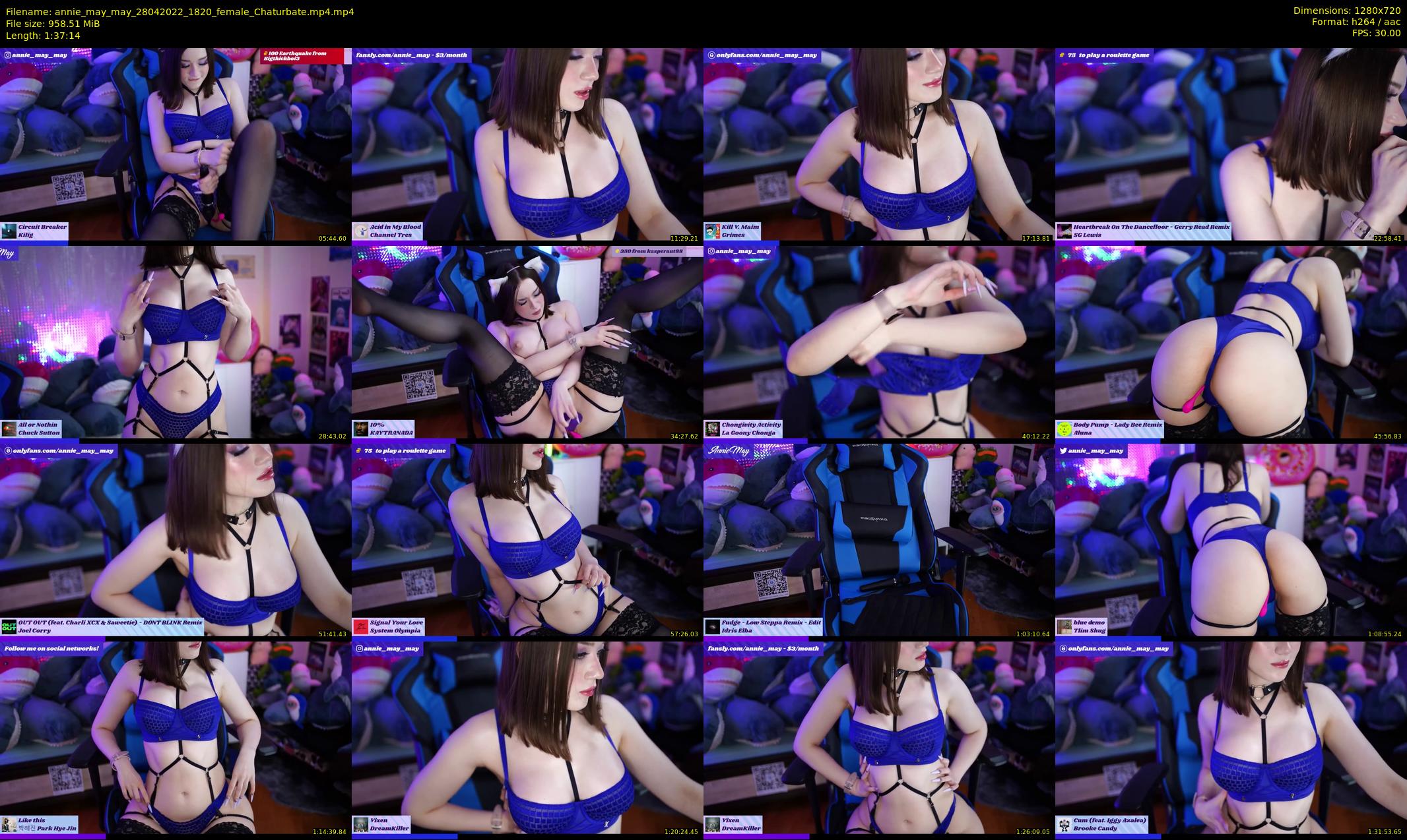 annie_may_may — 98 minute Chaturbate female cam show recording, 720p, Apr 28, 2022