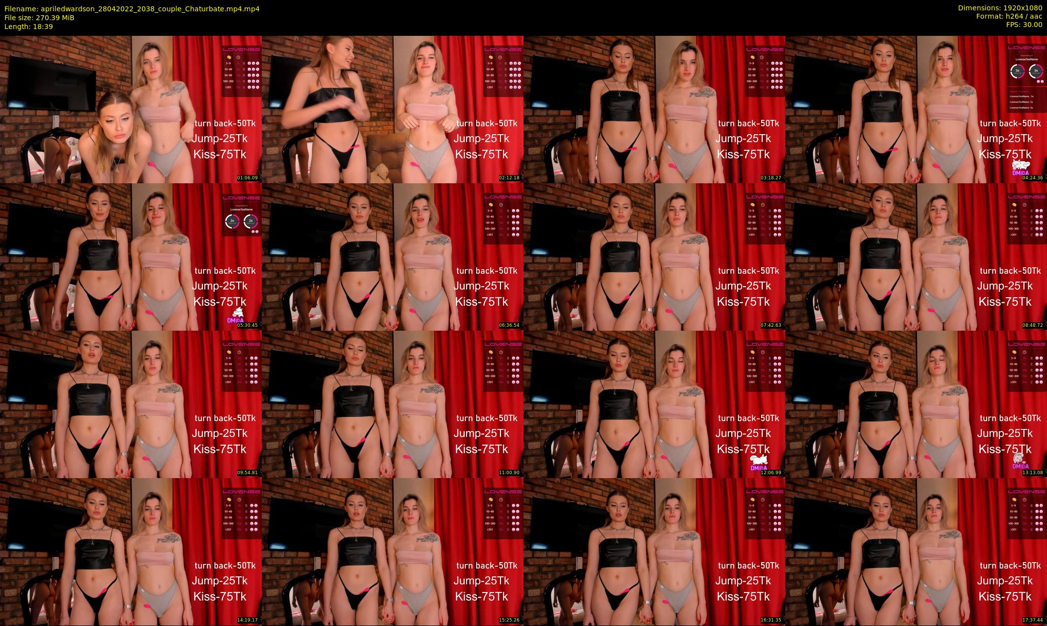 apriledwardson — 19 minute Chaturbate couple cam show recording, 1080p, Apr 28, 2022