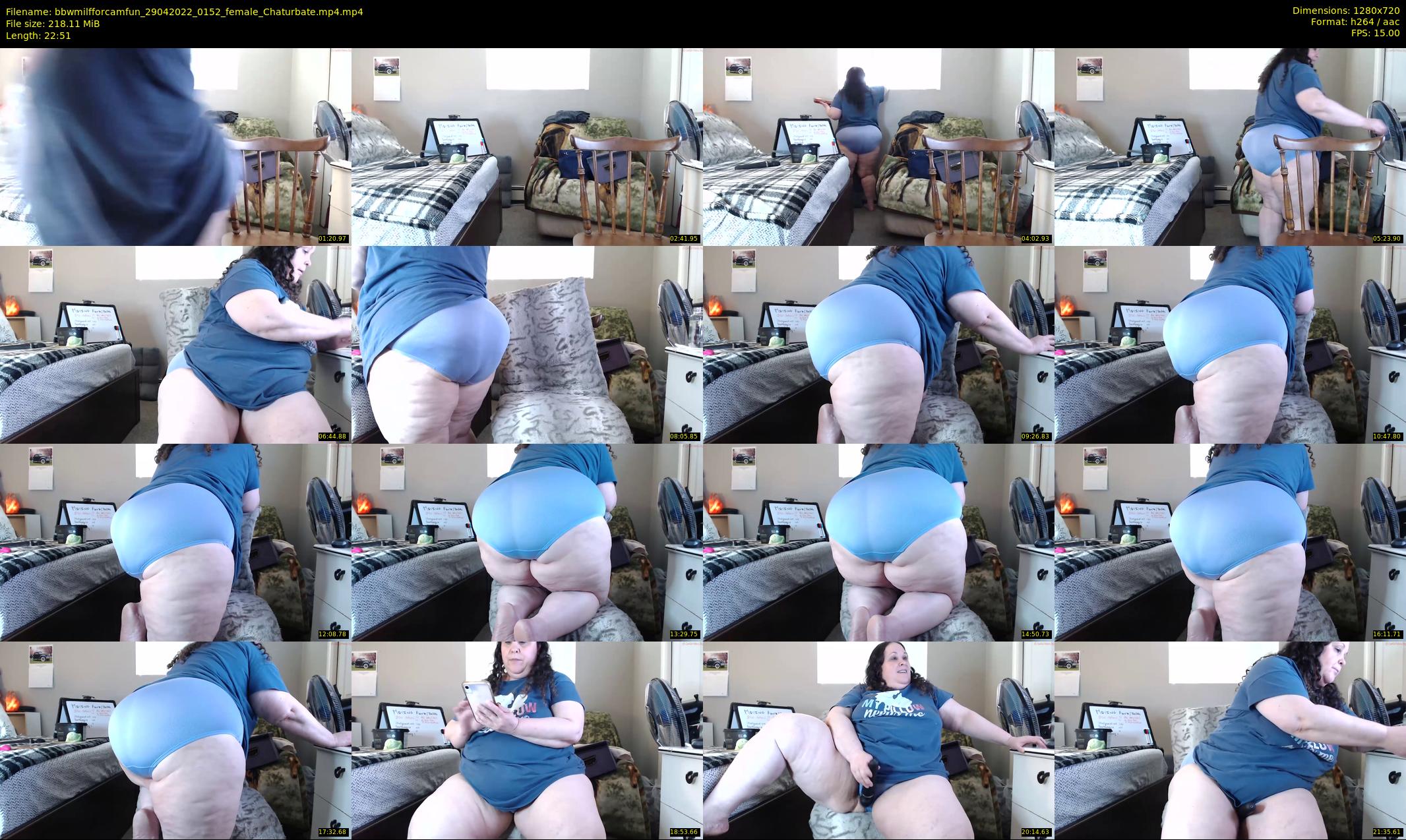 bbwmilfforcamfun — 23 minute Chaturbate female cam show recording, 720p, Apr 29, 2022