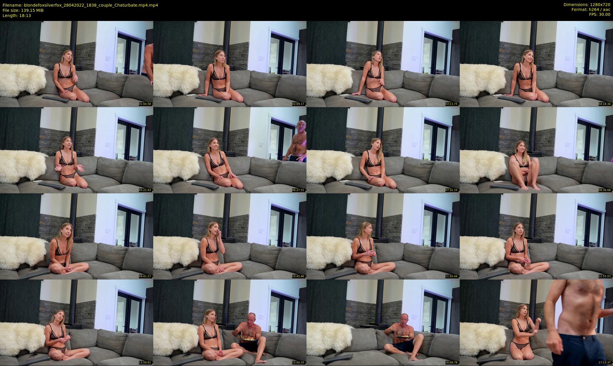 blondefoxsilverfox — 19 minute Chaturbate couple cam show recording, 720p, Apr 28, 2022