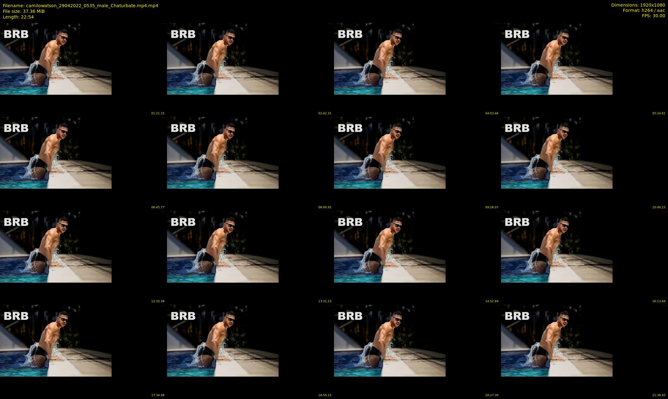 camilowatson — 23 minute Chaturbate male cam show recording, 1080p, Apr 29, 2022