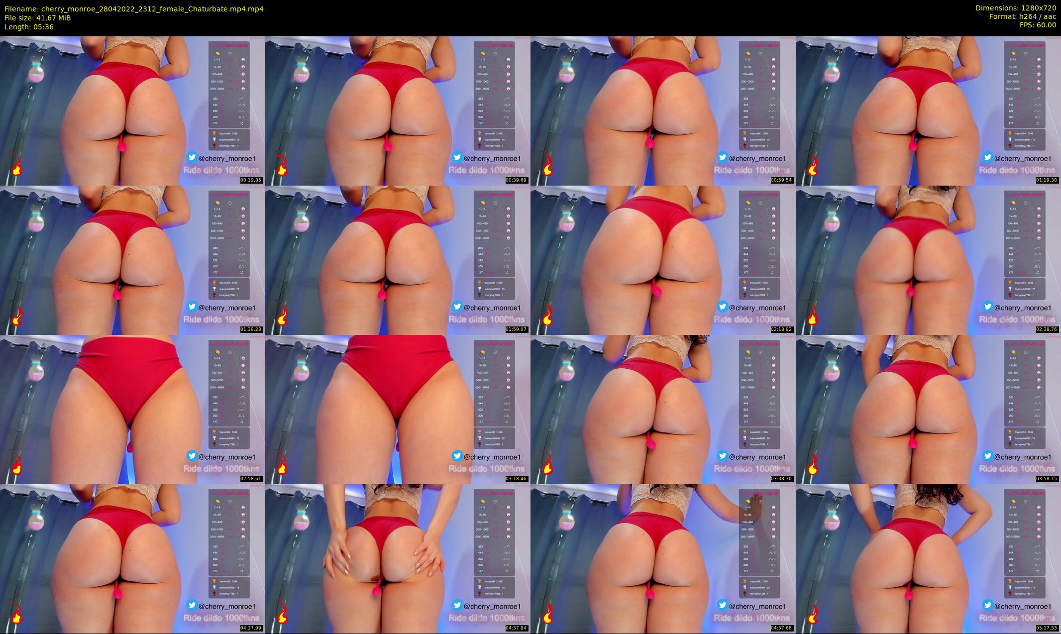 cherry_monroe — 6 minute Chaturbate female cam show recording, 720p, Apr 28, 2022